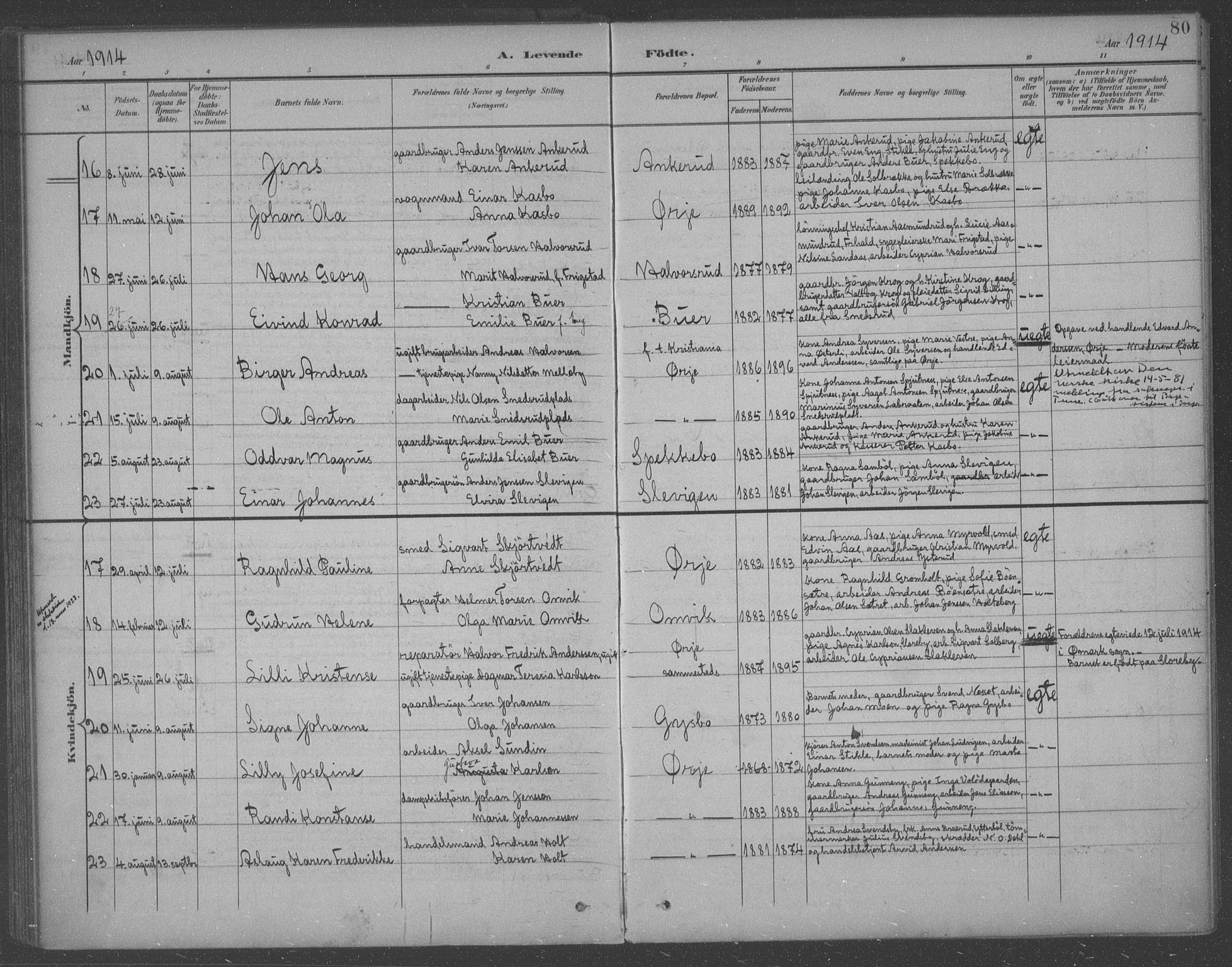 Aremark prestekontor Kirkebøker, AV/SAO-A-10899/F/Fb/L0005: Parish register (official) no. II 5, 1895-1919, p. 80