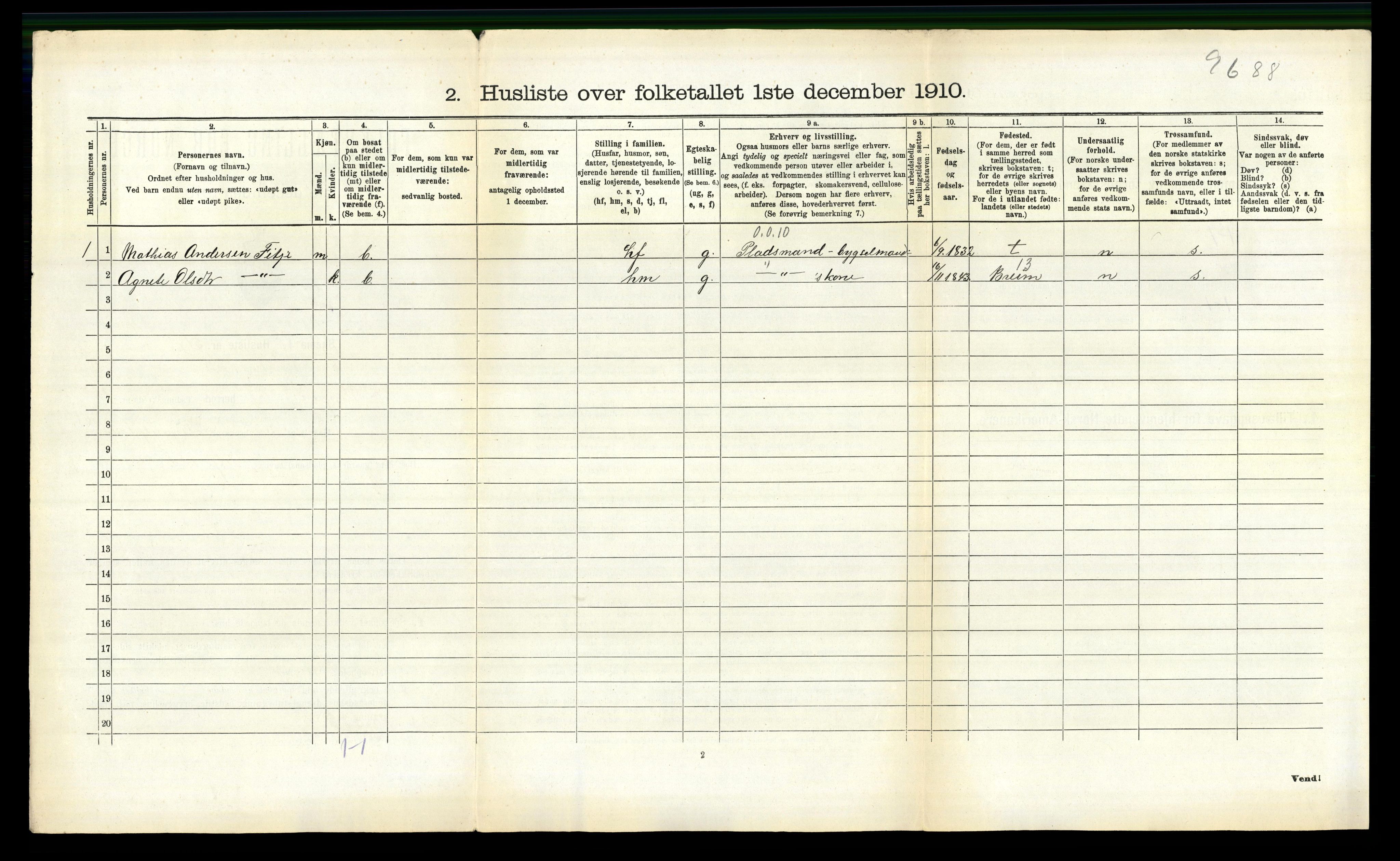 RA, 1910 census for Gloppen, 1910, p. 145