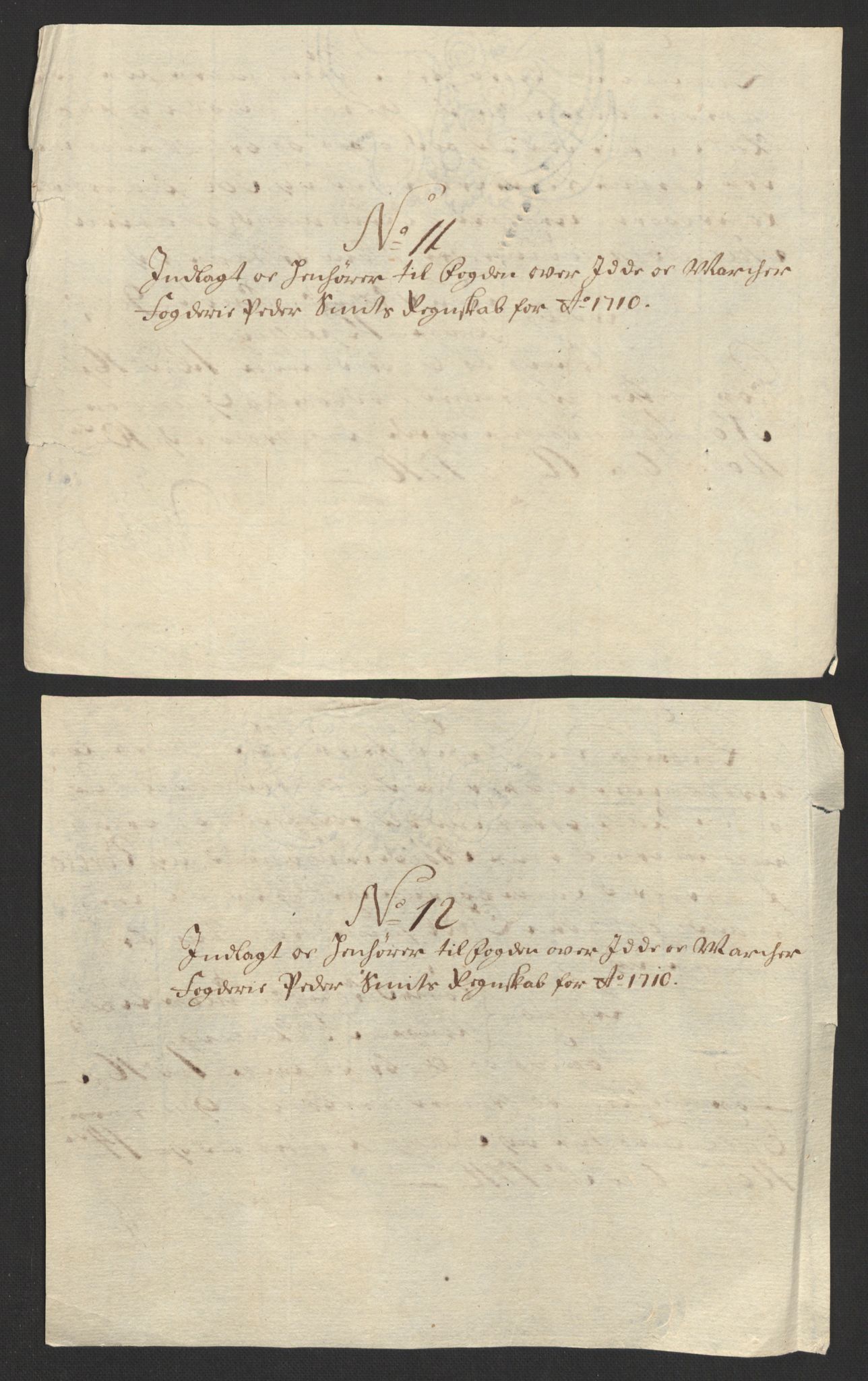 Rentekammeret inntil 1814, Reviderte regnskaper, Fogderegnskap, AV/RA-EA-4092/R01/L0019: Fogderegnskap Idd og Marker, 1710, p. 125