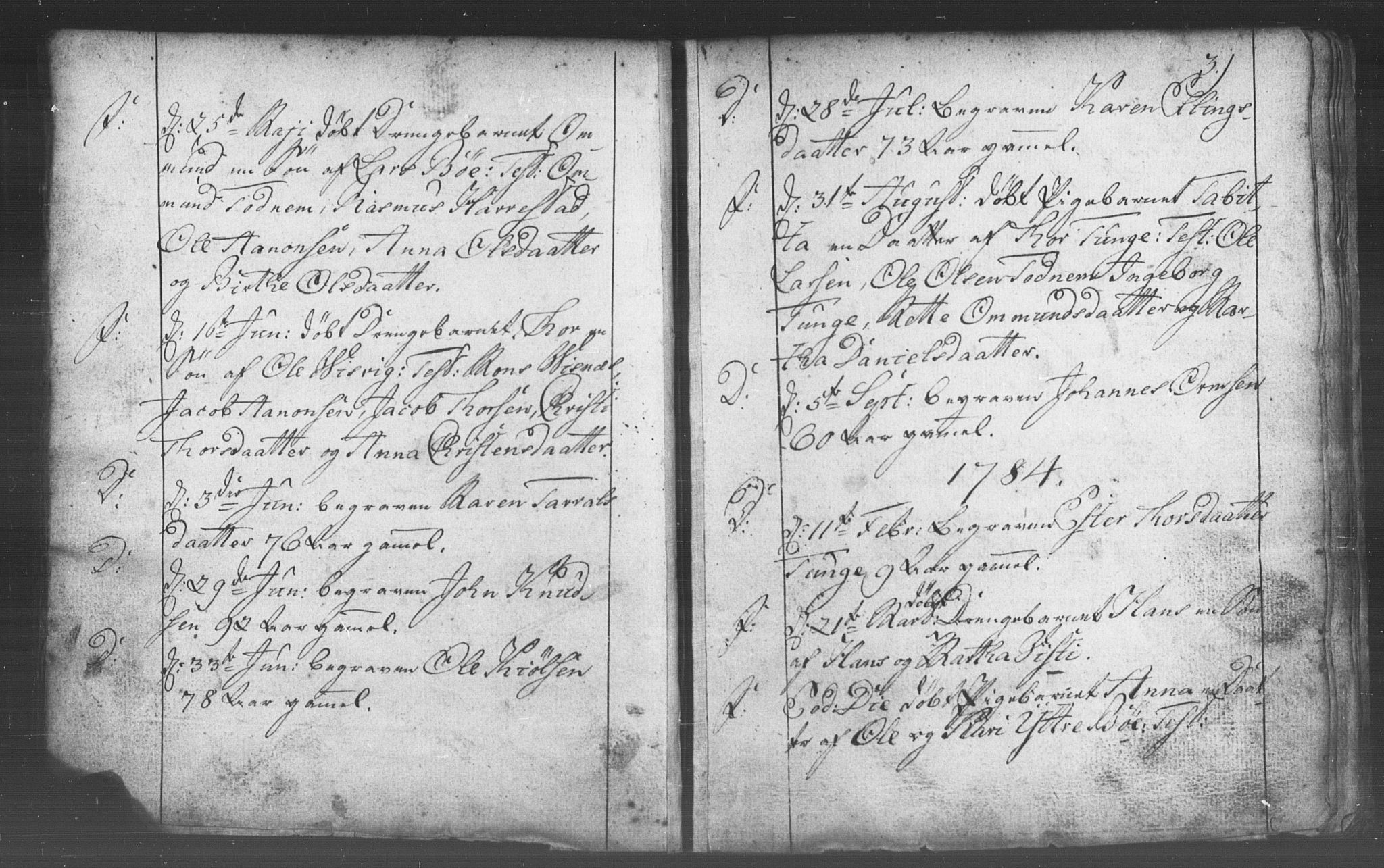 Domkirken sokneprestkontor, SAST/A-101812/001/30/30BB/L0006: Parish register (copy) no. B 6, 1783-1815, p. 3