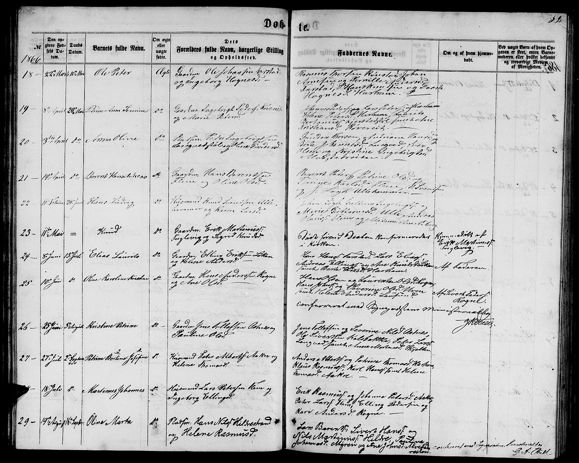 Ministerialprotokoller, klokkerbøker og fødselsregistre - Møre og Romsdal, AV/SAT-A-1454/536/L0508: Parish register (copy) no. 536C03, 1860-1870, p. 32