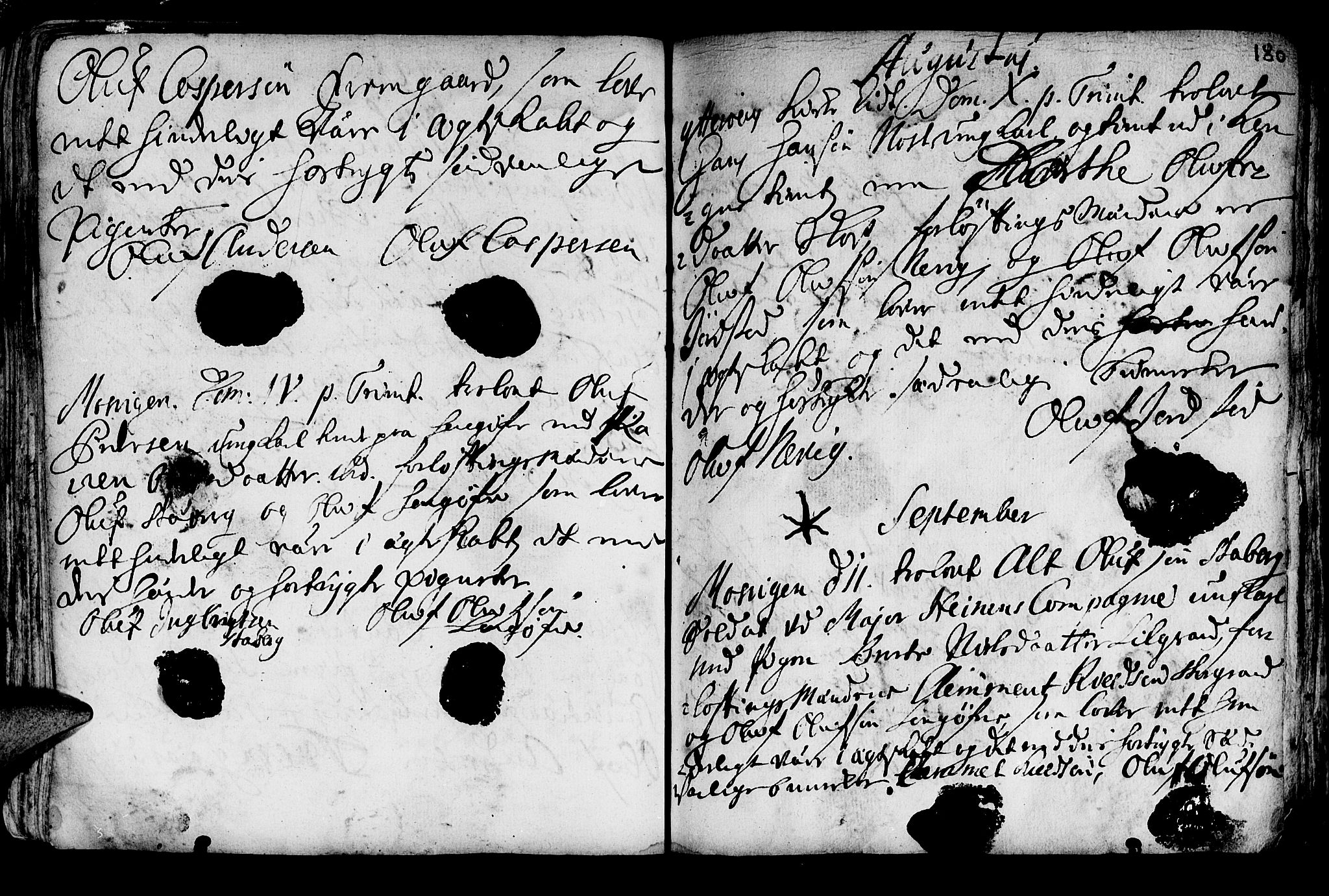 Ministerialprotokoller, klokkerbøker og fødselsregistre - Nord-Trøndelag, SAT/A-1458/722/L0215: Parish register (official) no. 722A02, 1718-1755, p. 180