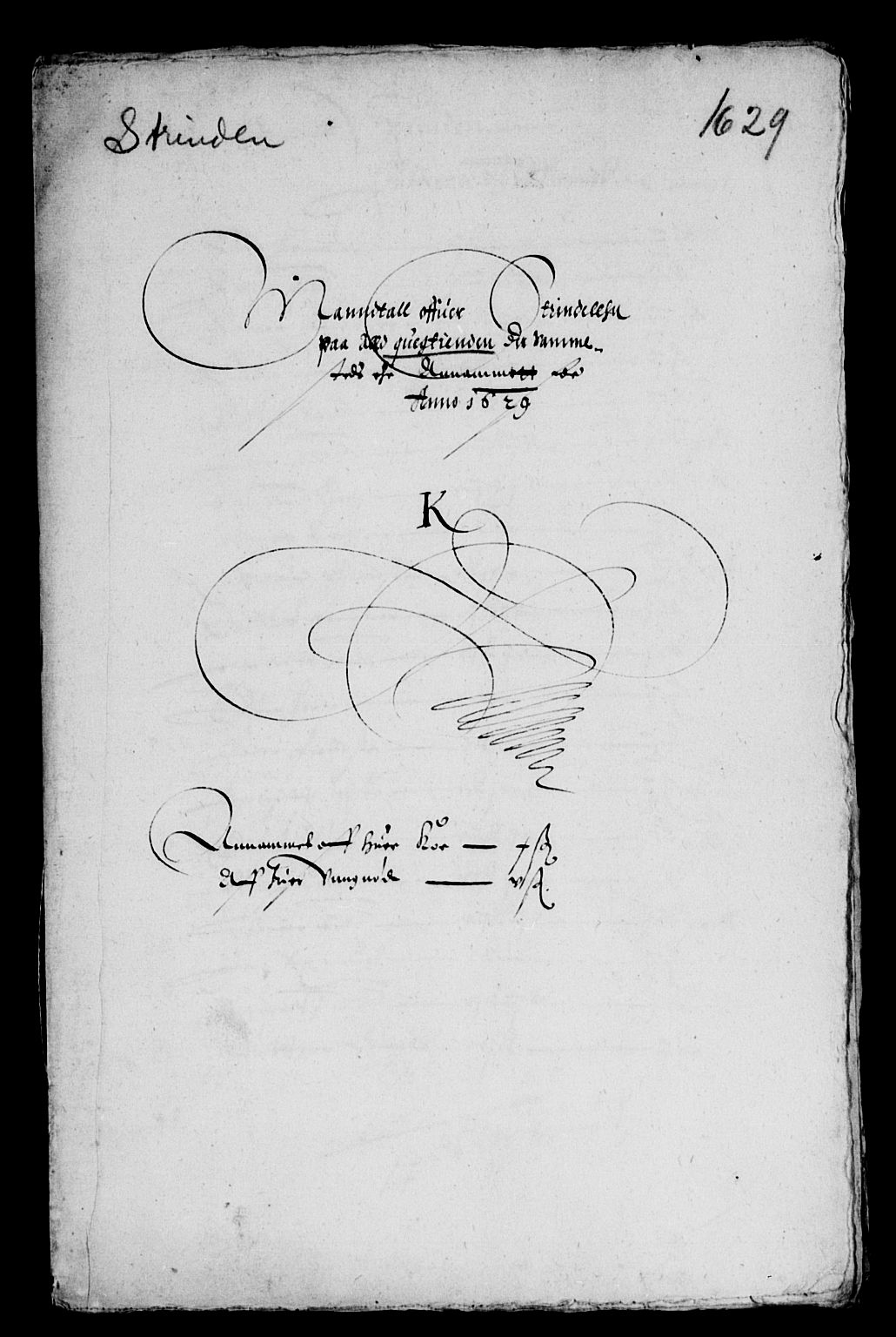 Rentekammeret inntil 1814, Reviderte regnskaper, Lensregnskaper, AV/RA-EA-5023/R/Rb/Rbw/L0043: Trondheim len, 1629-1631