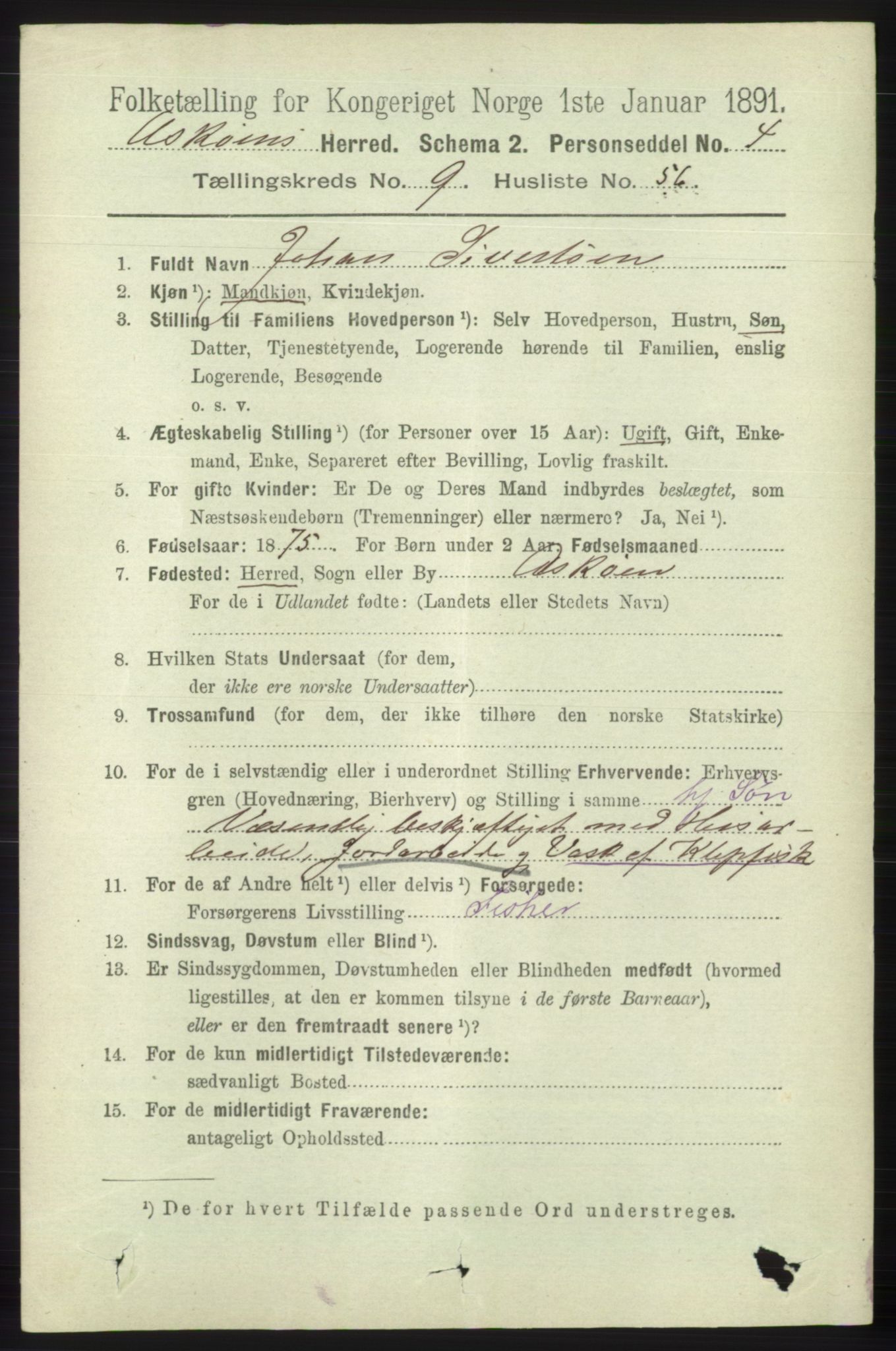 RA, 1891 census for 1247 Askøy, 1891, p. 6253