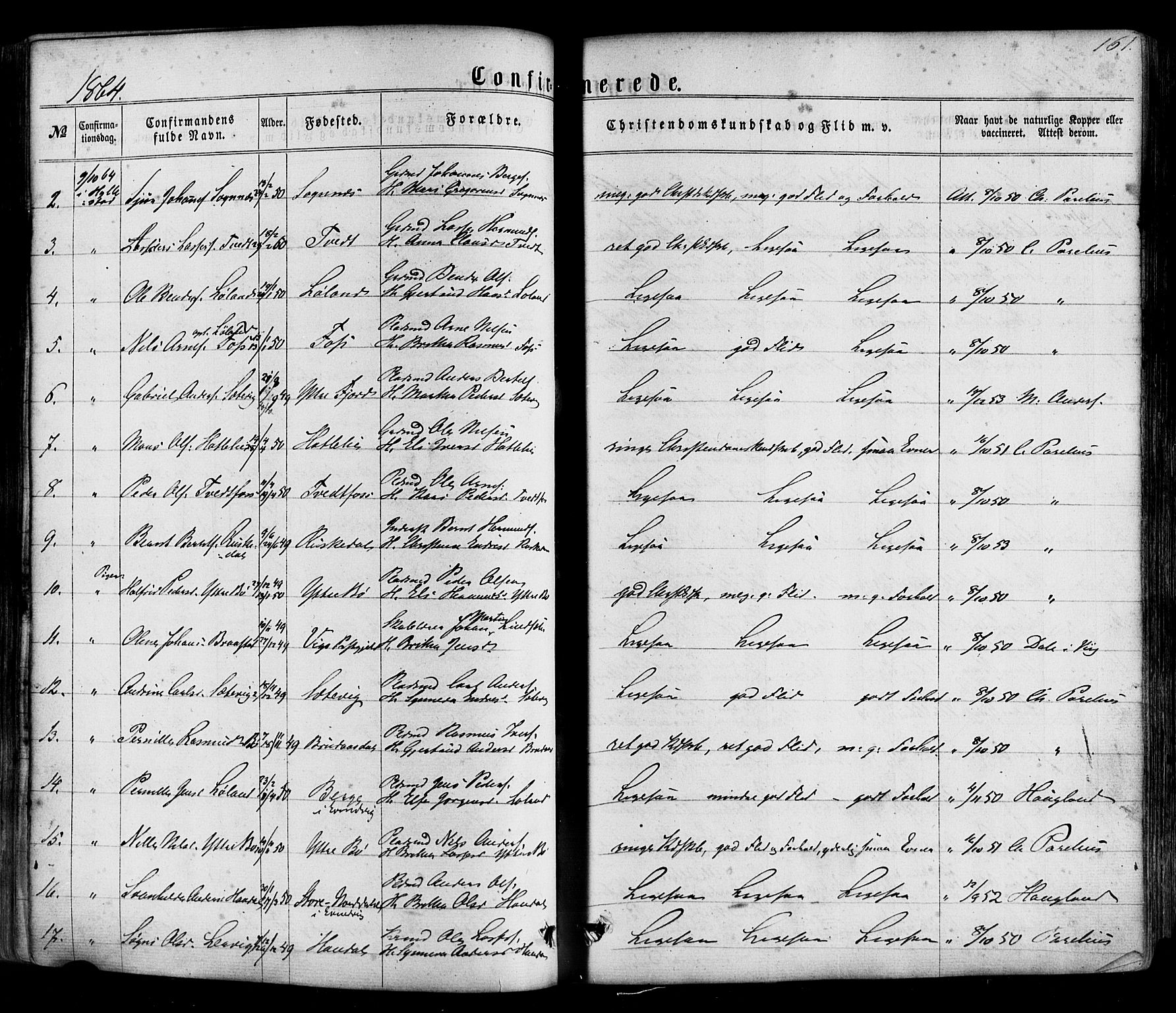 Hyllestad sokneprestembete, AV/SAB-A-80401: Parish register (official) no. A 1, 1861-1886, p. 161