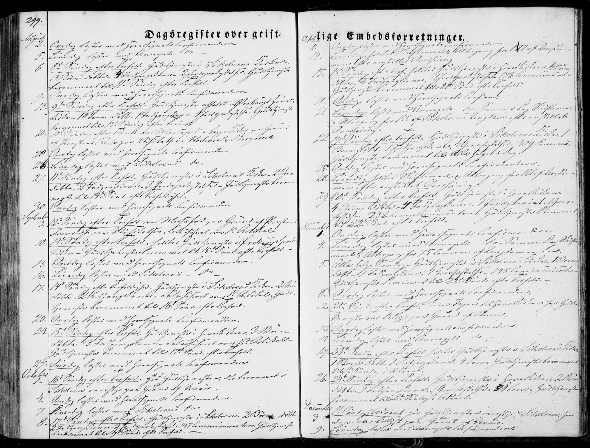 Ministerialprotokoller, klokkerbøker og fødselsregistre - Møre og Romsdal, AV/SAT-A-1454/522/L0313: Parish register (official) no. 522A08, 1852-1862, p. 299