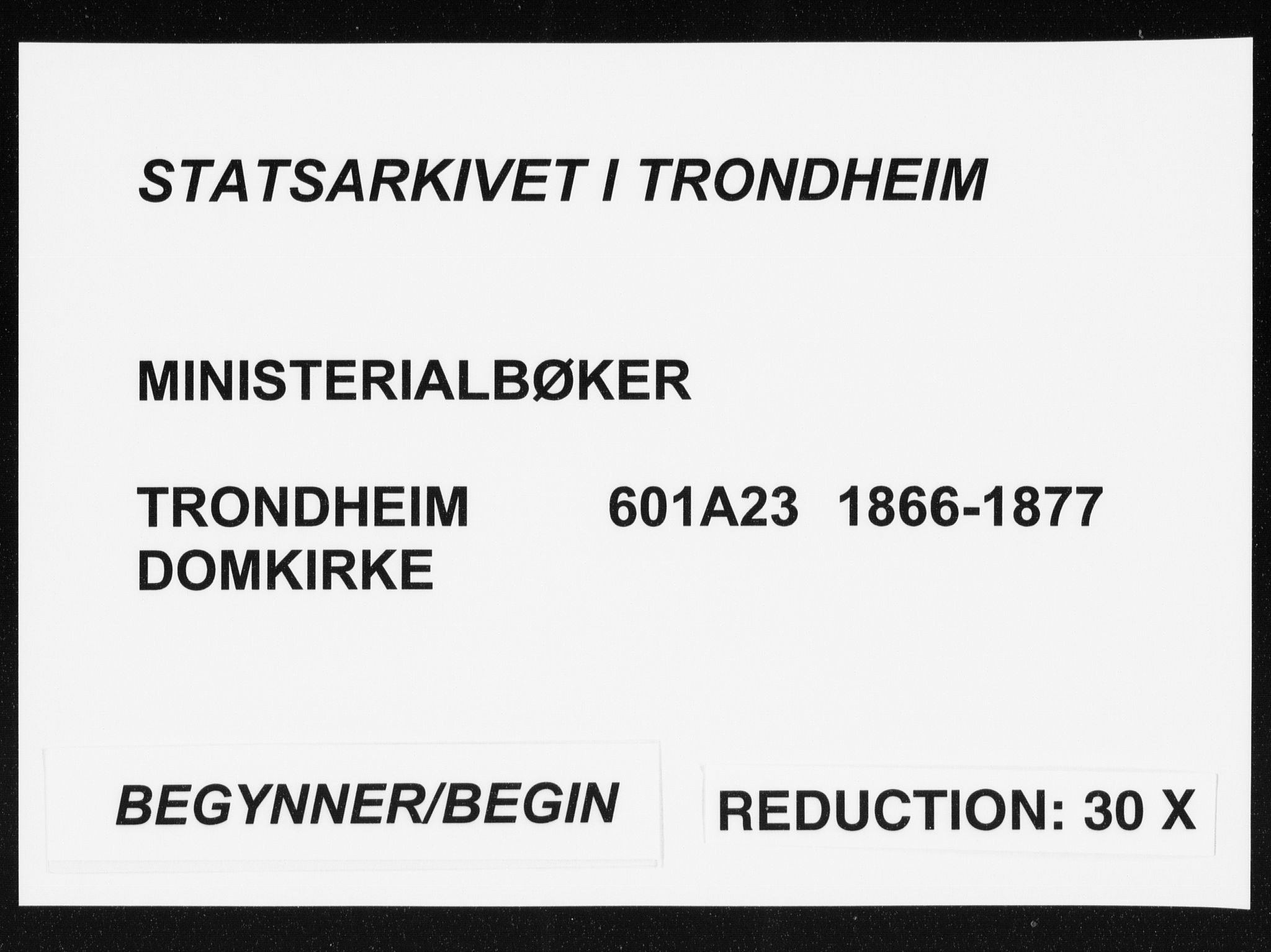 Ministerialprotokoller, klokkerbøker og fødselsregistre - Sør-Trøndelag, SAT/A-1456/601/L0055: Parish register (official) no. 601A23, 1866-1877