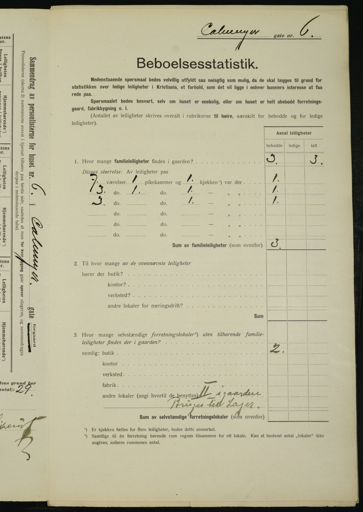 OBA, Municipal Census 1912 for Kristiania, 1912, p. 11252