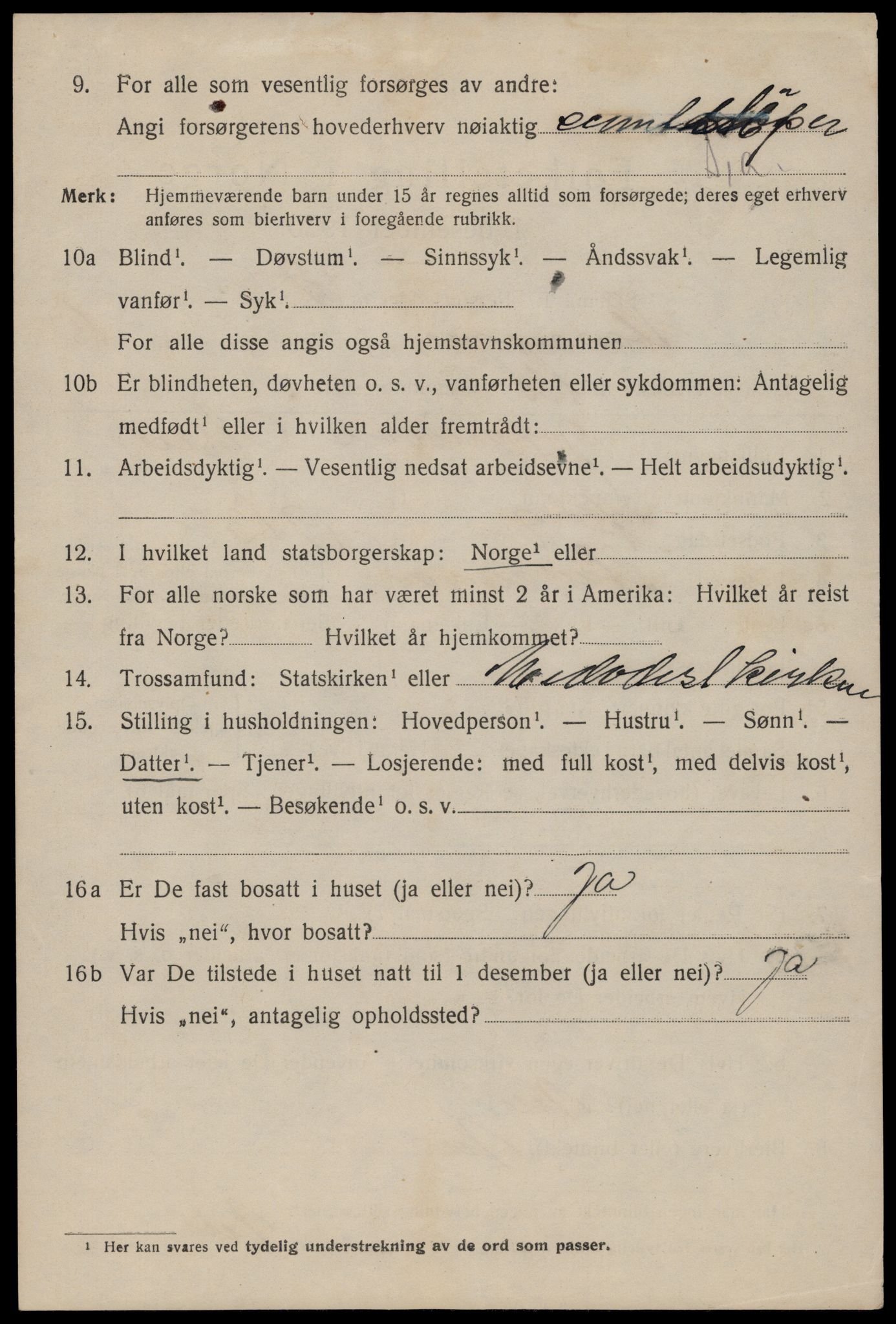 SAST, 1920 census for Stavanger, 1920, p. 63173