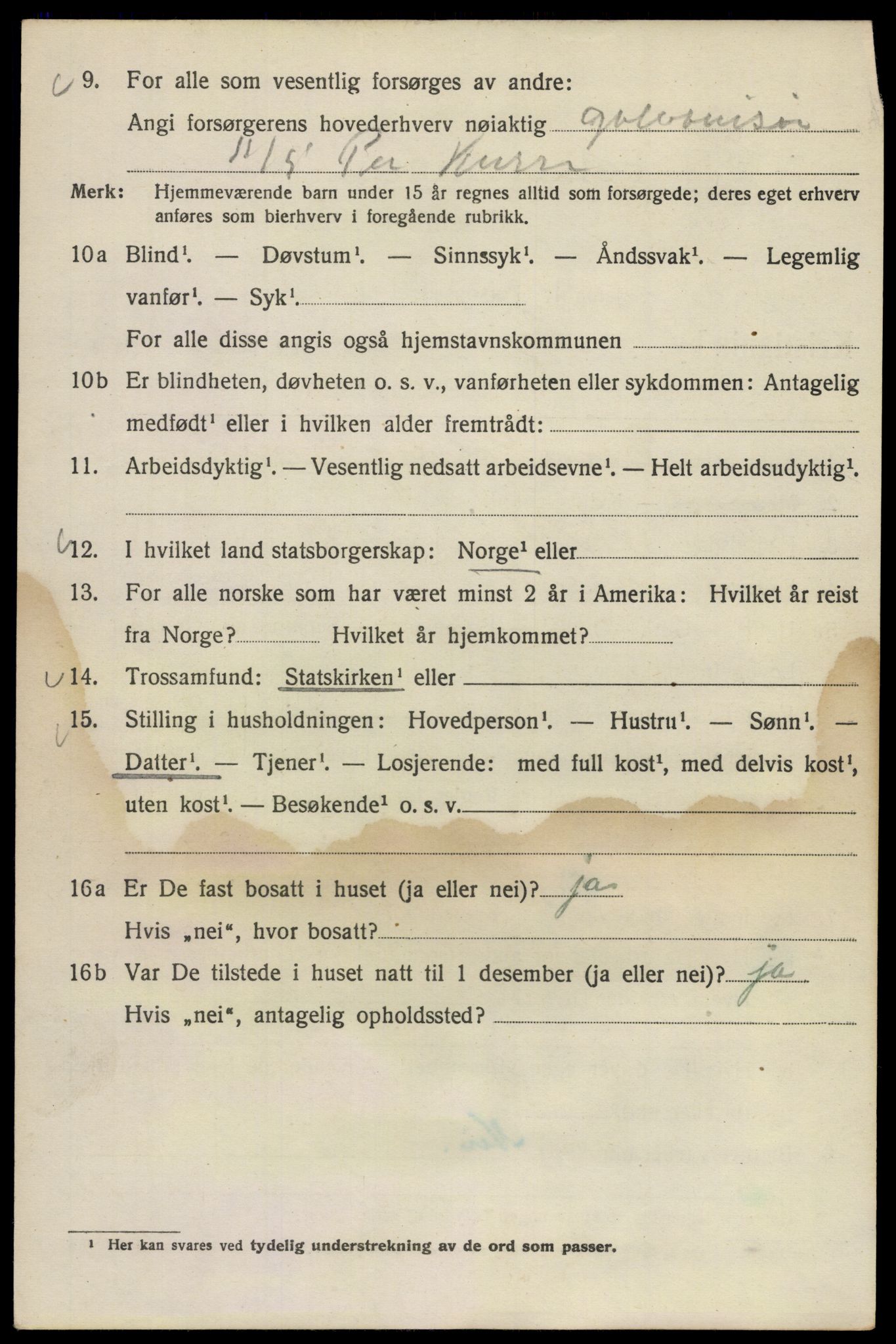 SAO, 1920 census for Kristiania, 1920, p. 141986