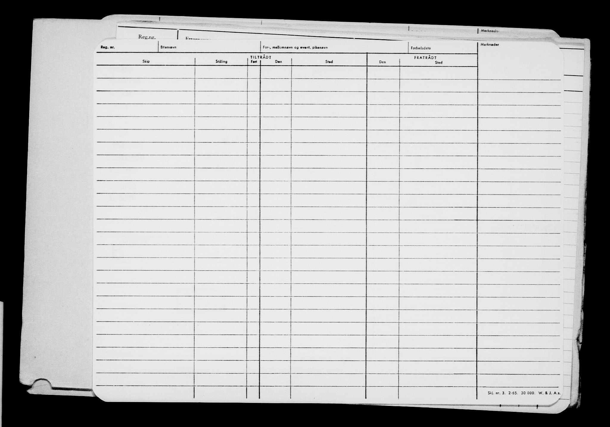 Direktoratet for sjømenn, AV/RA-S-3545/G/Gb/L0050: Hovedkort, 1903, p. 2