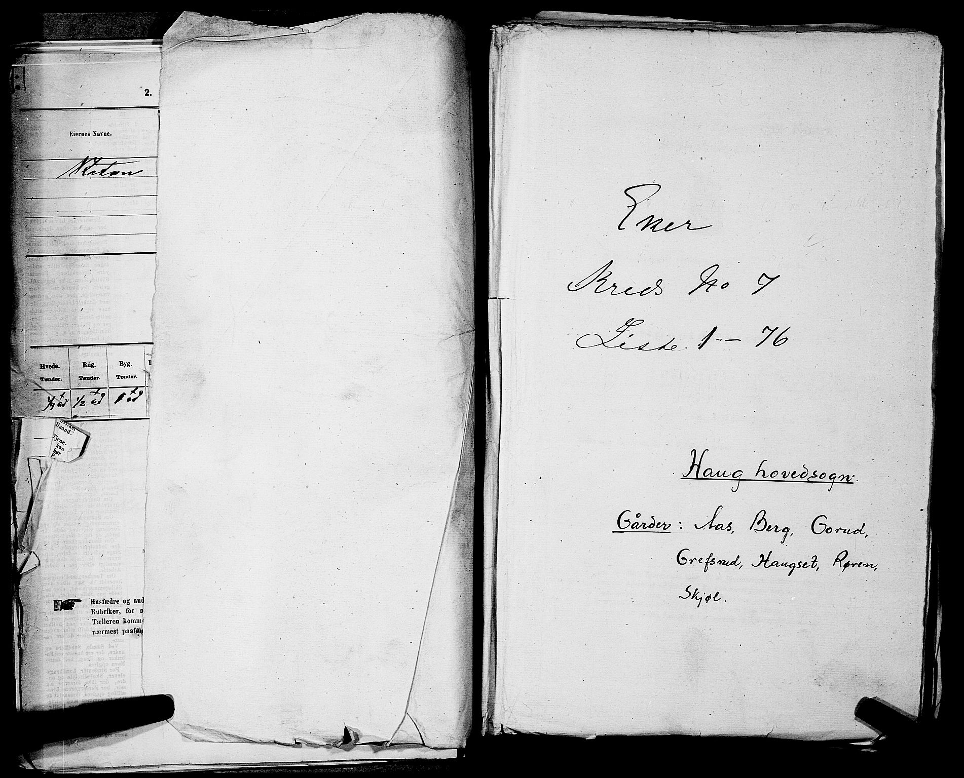 SAKO, 1875 census for 0624P Eiker, 1875, p. 1274