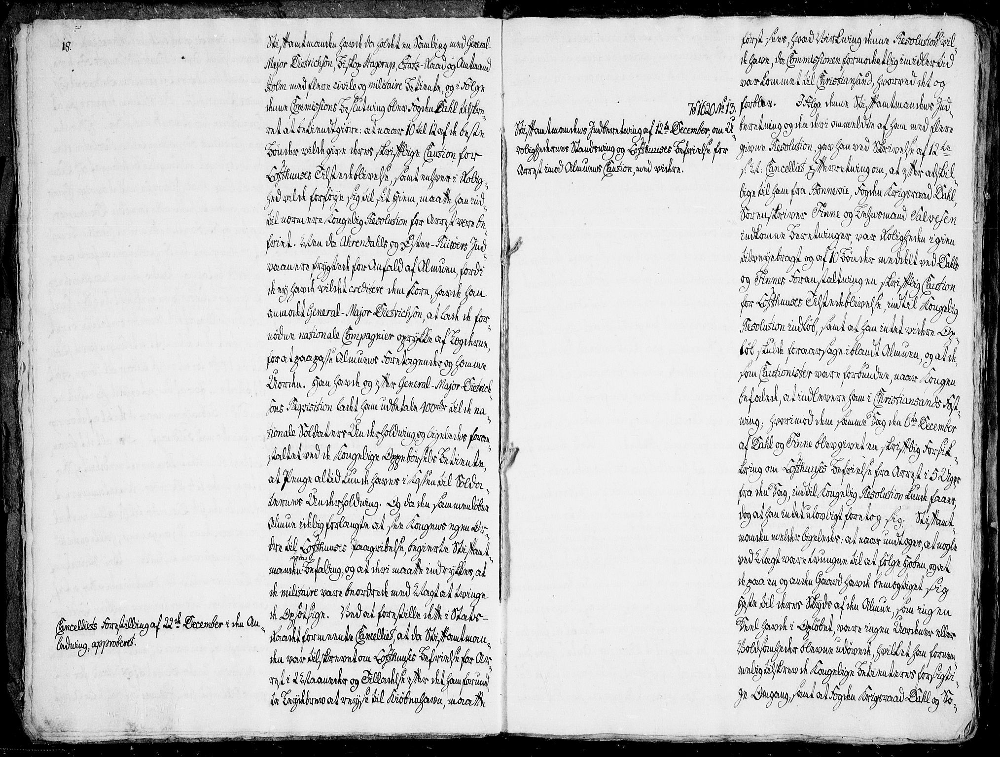 Danske Kanselli, Skapsaker, AV/RA-EA-4061/F/L0101: Skap 16, pakke 7 VII, 1787, p. 18-19