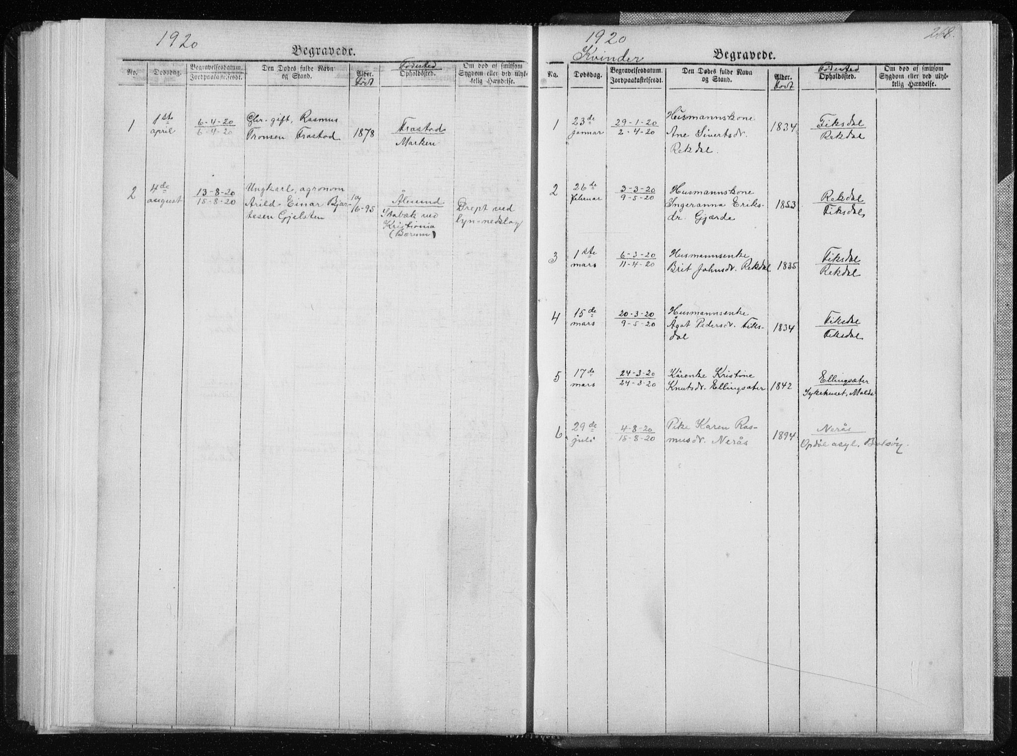 Ministerialprotokoller, klokkerbøker og fødselsregistre - Møre og Romsdal, AV/SAT-A-1454/540/L0541: Parish register (copy) no. 540C01, 1867-1920, p. 268