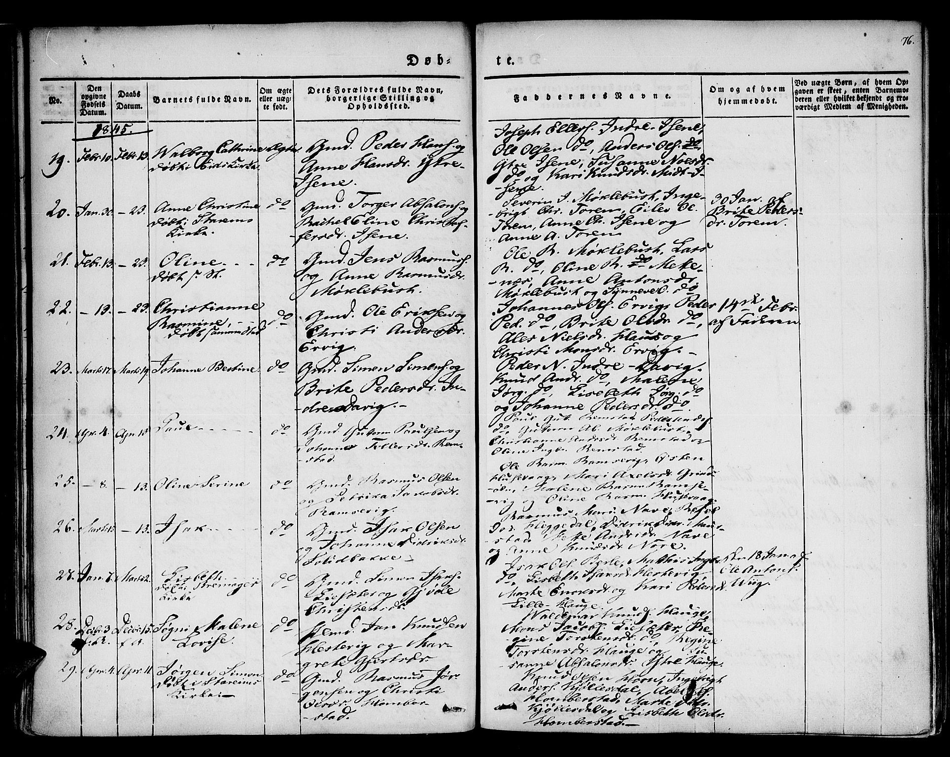 Davik sokneprestembete, AV/SAB-A-79701/H/Haa/Haaa/L0004: Parish register (official) no. A 4, 1830-1849, p. 76