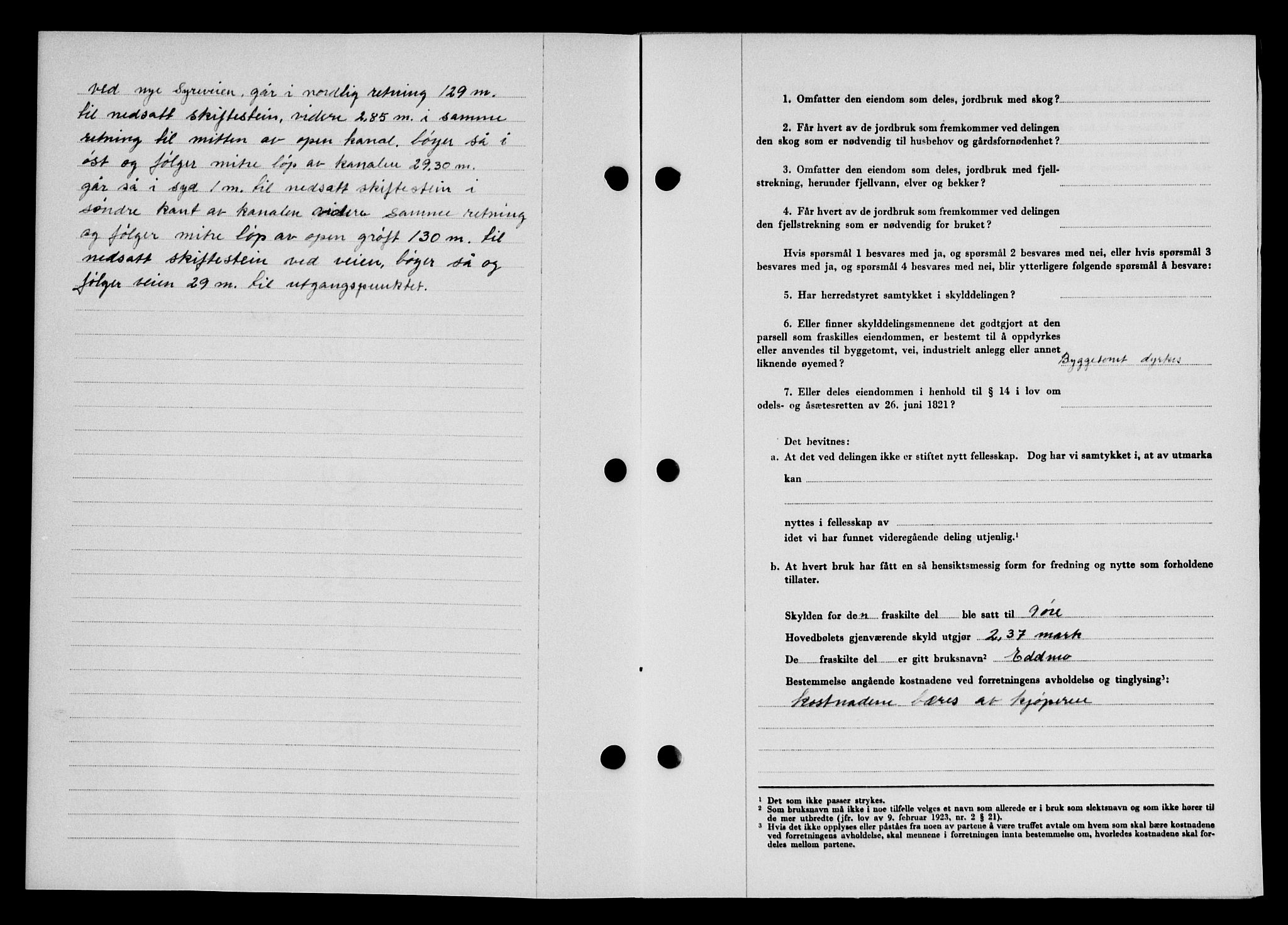 Karmsund sorenskriveri, SAST/A-100311/01/II/IIB/L0098: Mortgage book no. 78A, 1949-1950, Diary no: : 2947/1949