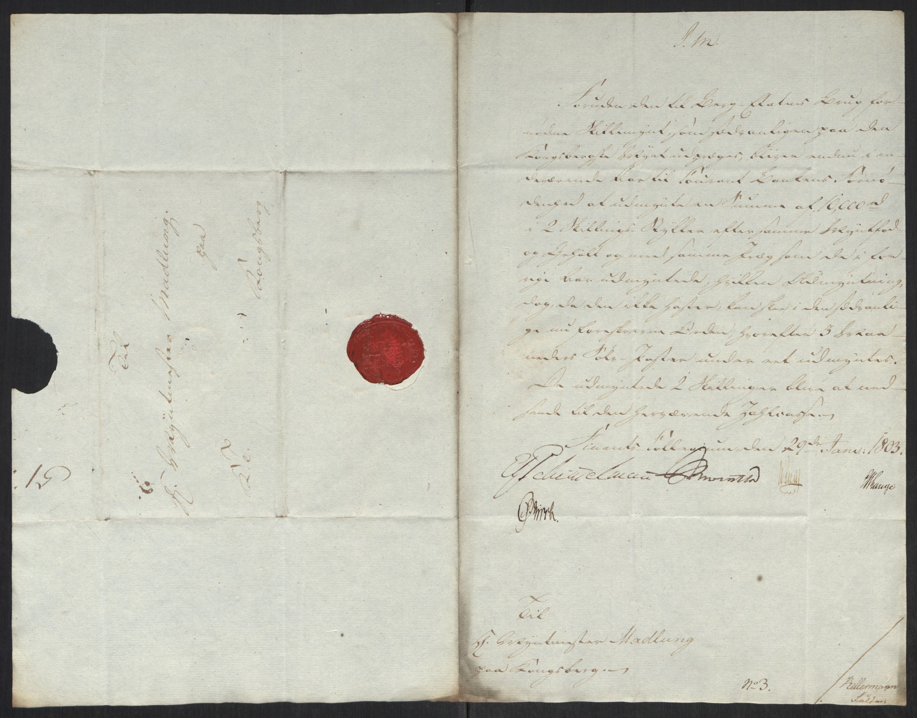 Rentekammeret inntil 1814, Realistisk ordnet avdeling, RA/EA-4070/Oa/L0008: [Y6]: Embetsbrev til myntmesteren på Kongsberg (1797-1806 og 1808-1813), 1797-1813, p. 161