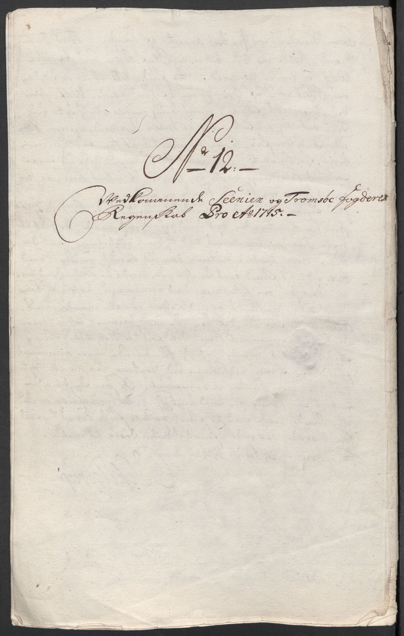 Rentekammeret inntil 1814, Reviderte regnskaper, Fogderegnskap, AV/RA-EA-4092/R68/L4761: Fogderegnskap Senja og Troms, 1715, p. 110