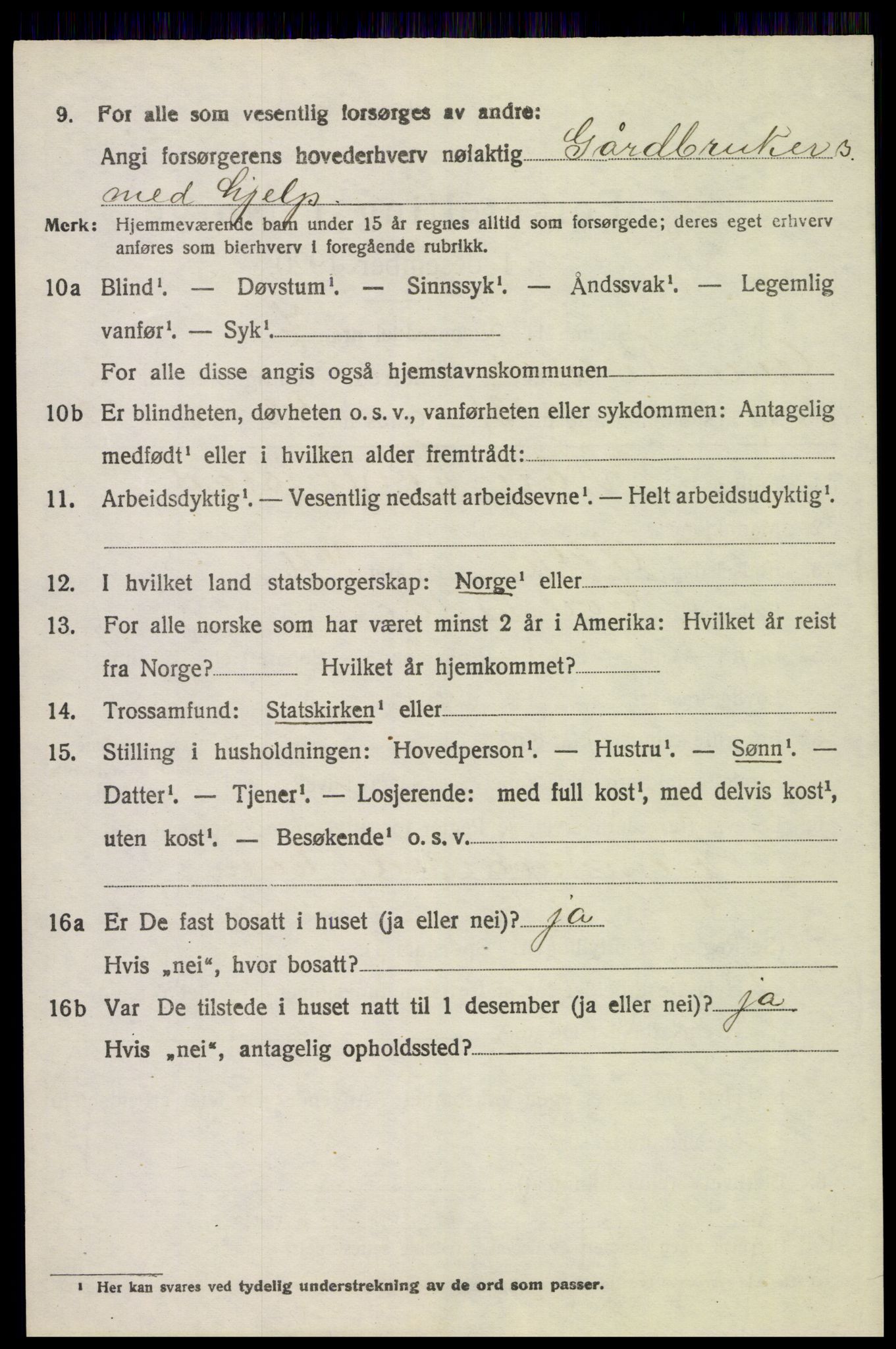 SAH, 1920 census for Øvre Rendal, 1920, p. 1292