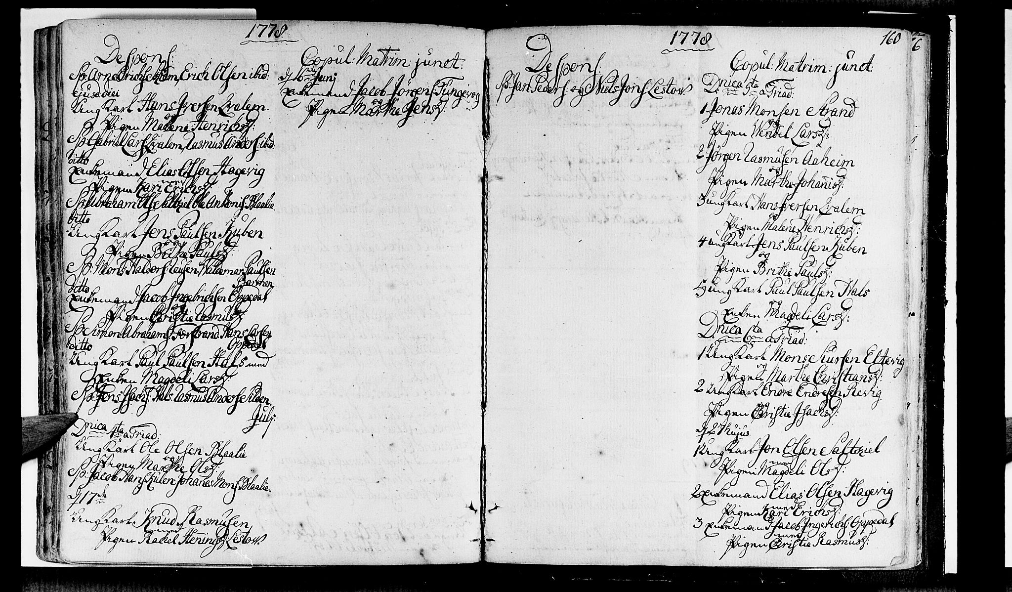 Selje sokneprestembete, SAB/A-99938/H/Ha/Haa/Haaa: Parish register (official) no. A 5, 1760-1782, p. 160