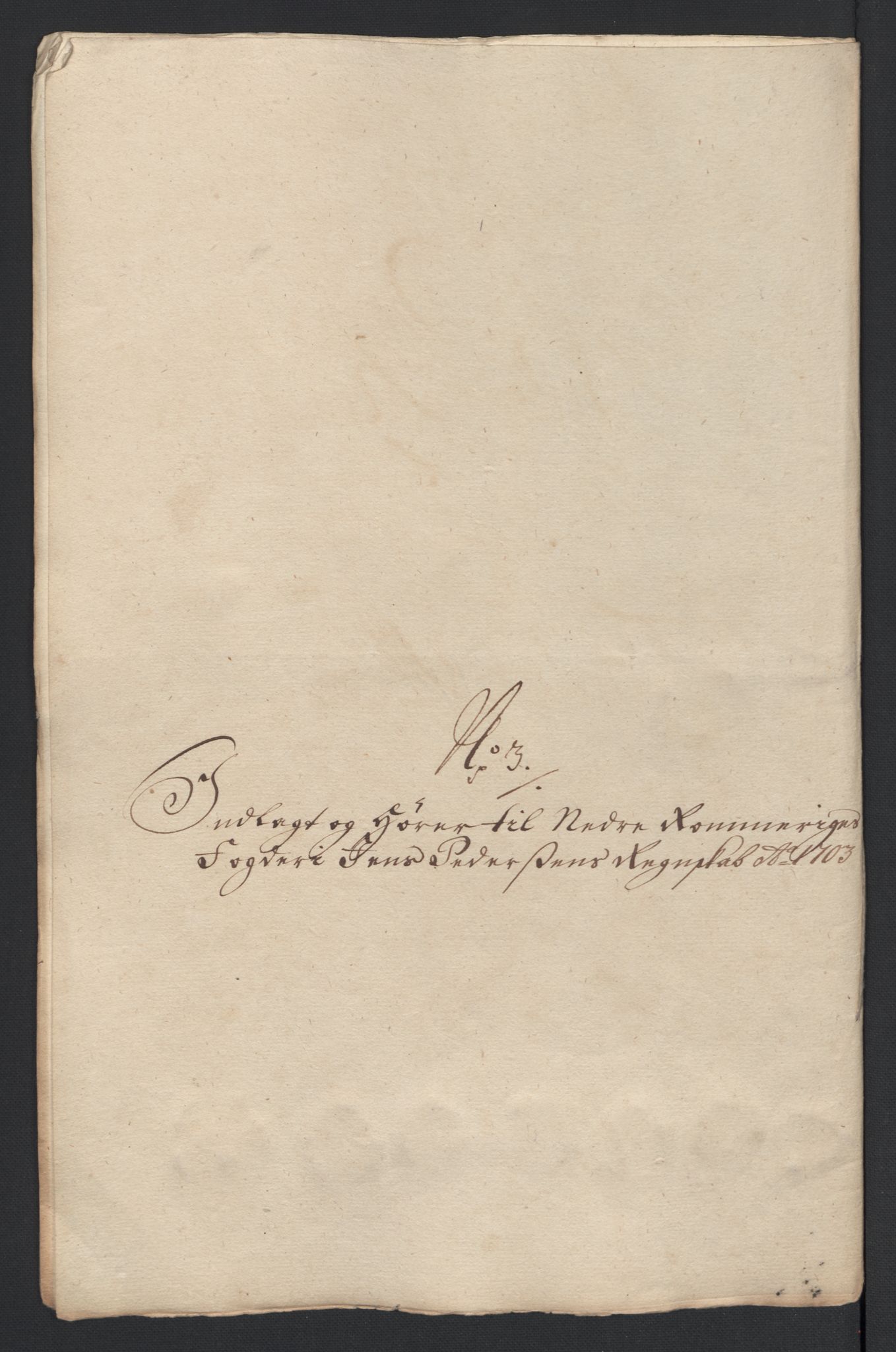 Rentekammeret inntil 1814, Reviderte regnskaper, Fogderegnskap, RA/EA-4092/R11/L0586: Fogderegnskap Nedre Romerike, 1703, p. 19
