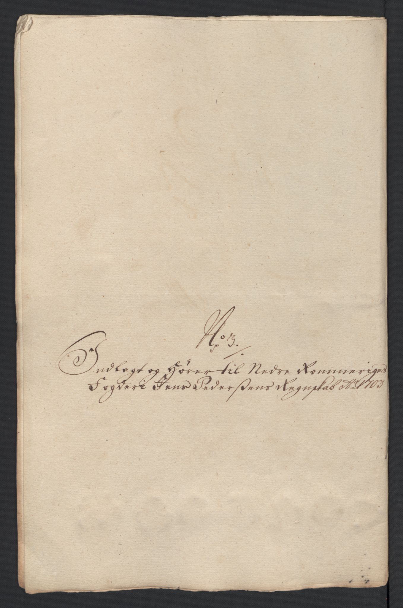 Rentekammeret inntil 1814, Reviderte regnskaper, Fogderegnskap, AV/RA-EA-4092/R11/L0586: Fogderegnskap Nedre Romerike, 1703, p. 19