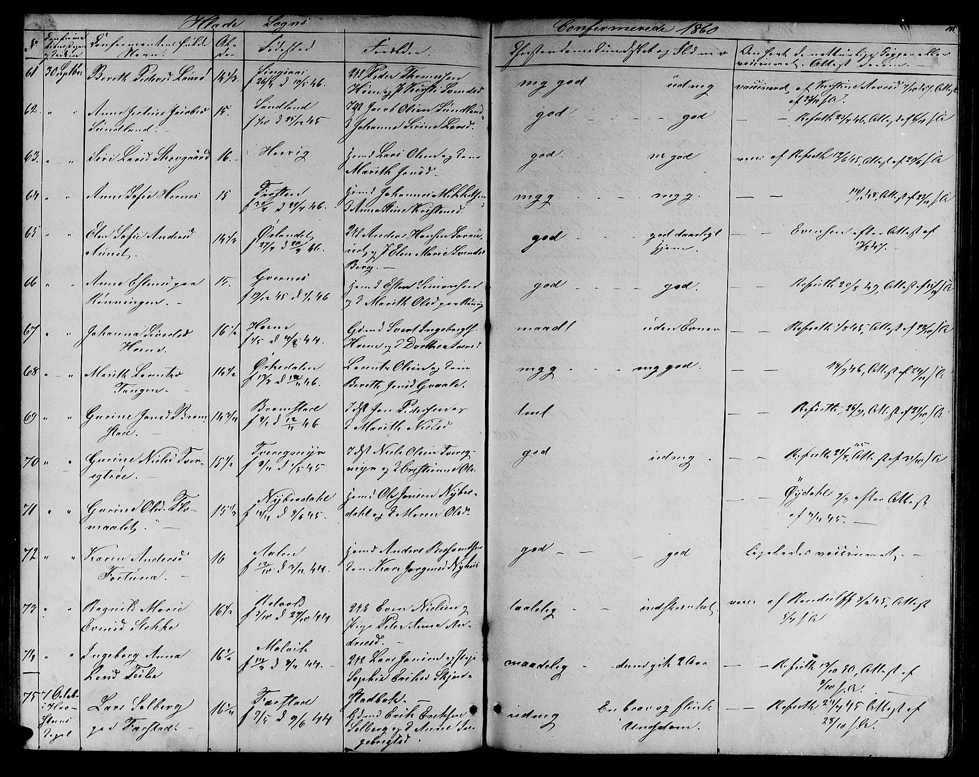 Ministerialprotokoller, klokkerbøker og fødselsregistre - Sør-Trøndelag, SAT/A-1456/606/L0311: Parish register (copy) no. 606C07, 1860-1877, p. 155