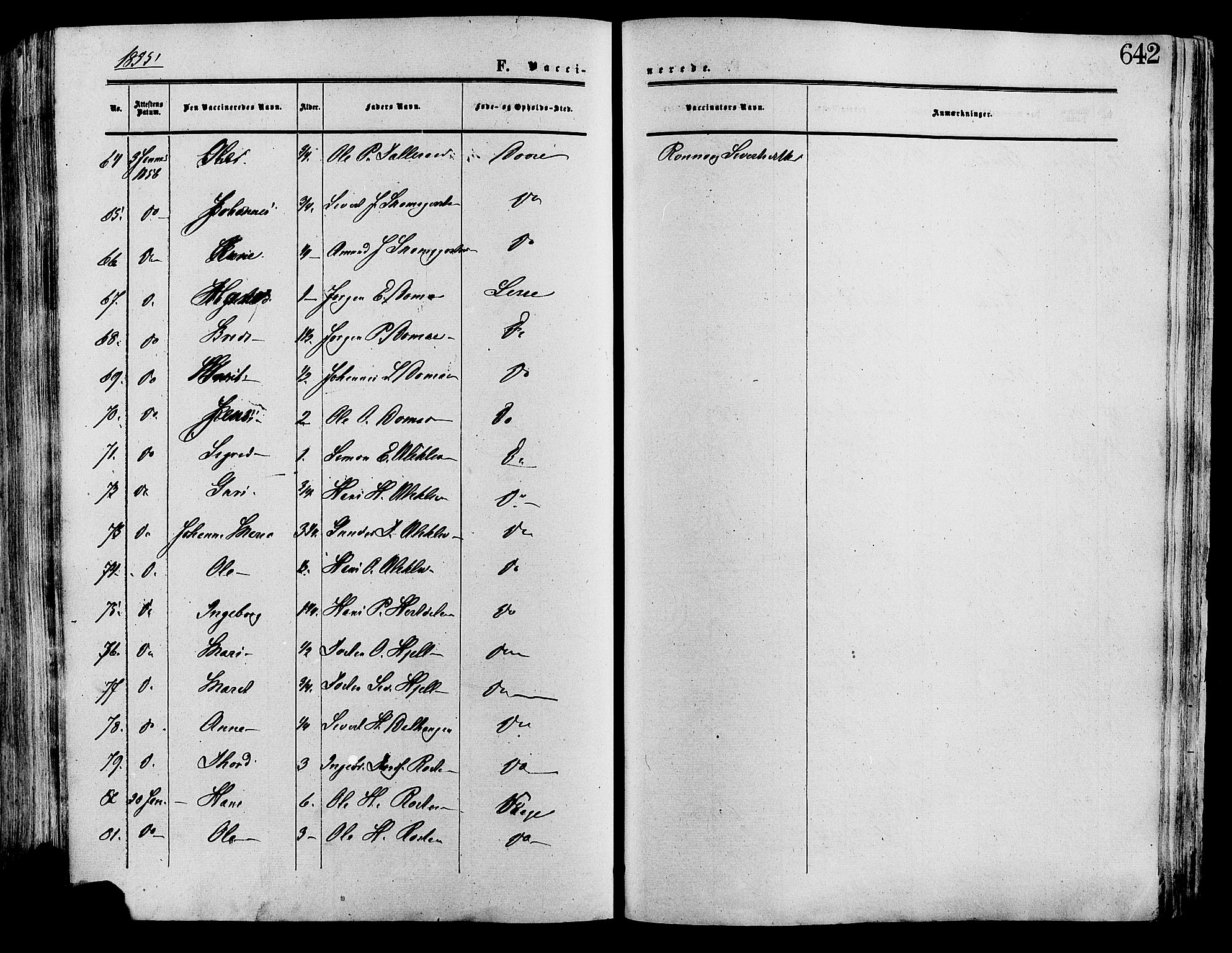 Lesja prestekontor, AV/SAH-PREST-068/H/Ha/Haa/L0008: Parish register (official) no. 8, 1854-1880, p. 642