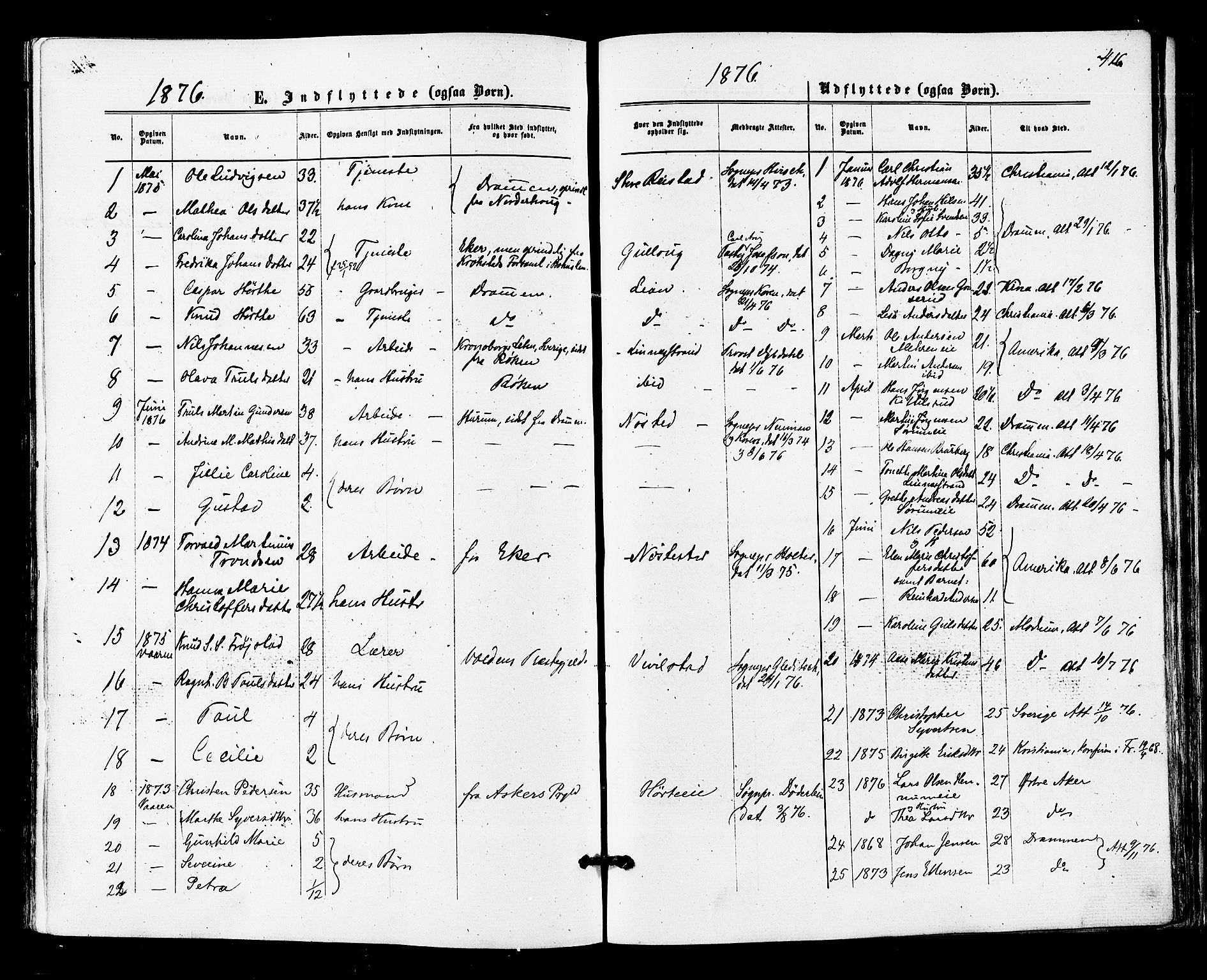 Lier kirkebøker, SAKO/A-230/F/Fa/L0014: Parish register (official) no. I 14, 1875-1882, p. 416