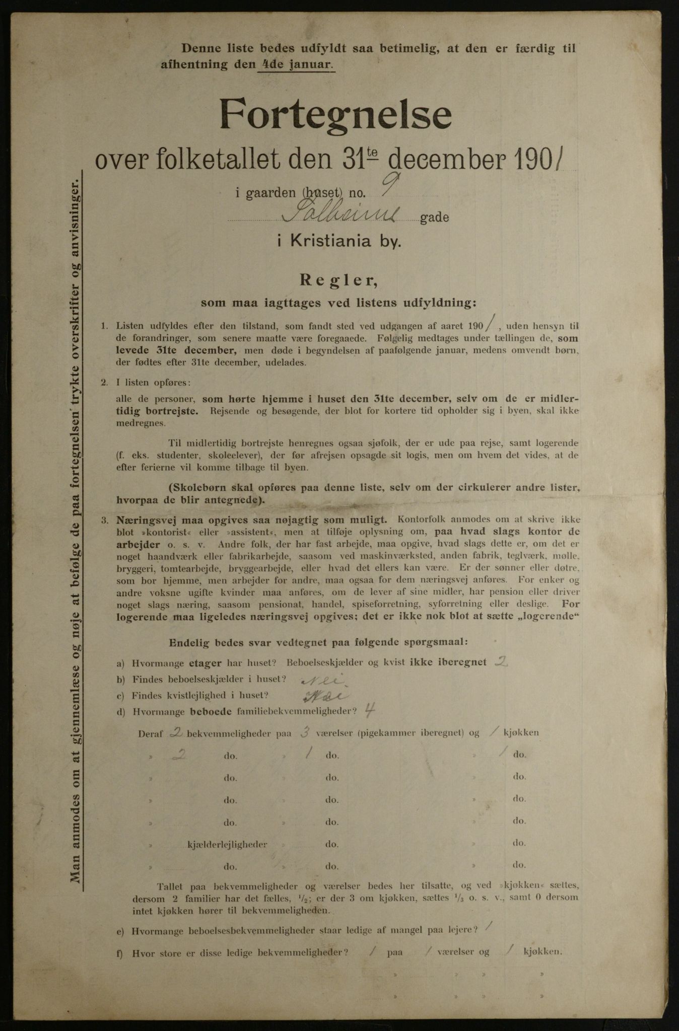 OBA, Municipal Census 1901 for Kristiania, 1901, p. 15337