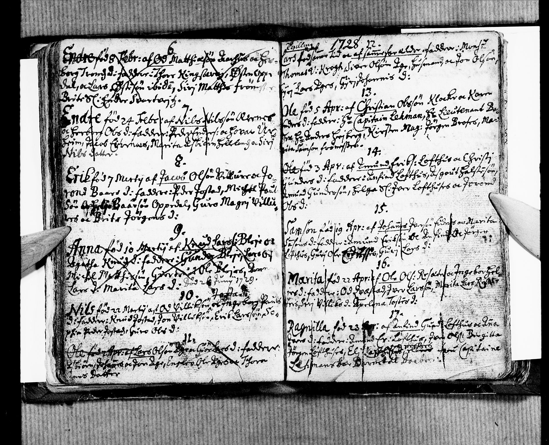 Ullensvang sokneprestembete, SAB/A-78701/H/Haa: Parish register (official) no. A 3 / 1, 1719-1733