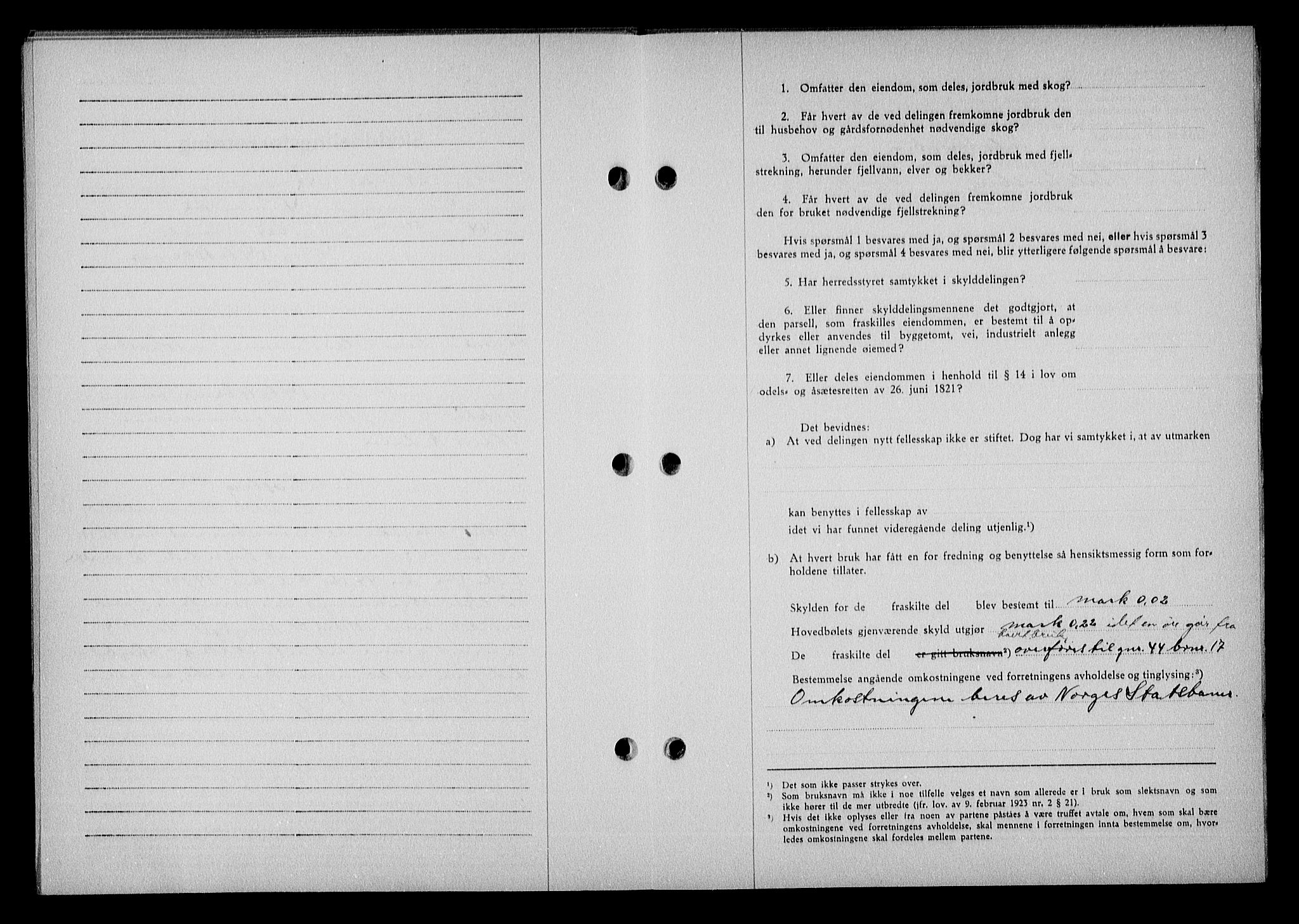 Nedenes sorenskriveri, AV/SAK-1221-0006/G/Gb/Gba/L0051: Mortgage book no. A-V, 1943-1944, Diary no: : 444/1944