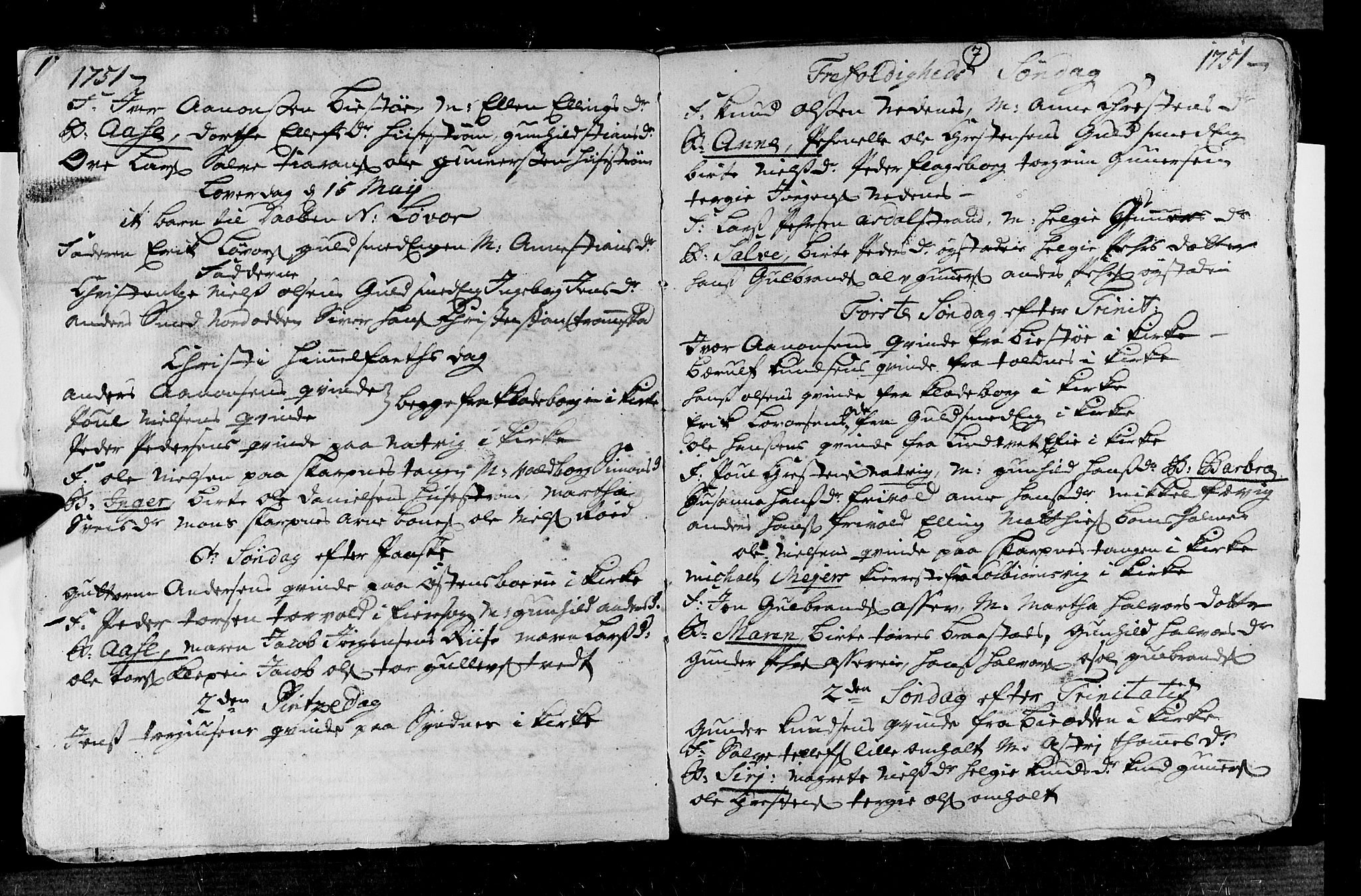 Øyestad sokneprestkontor, AV/SAK-1111-0049/F/Fa/L0005: Parish register (official) no. A 5, 1751-1757, p. 7