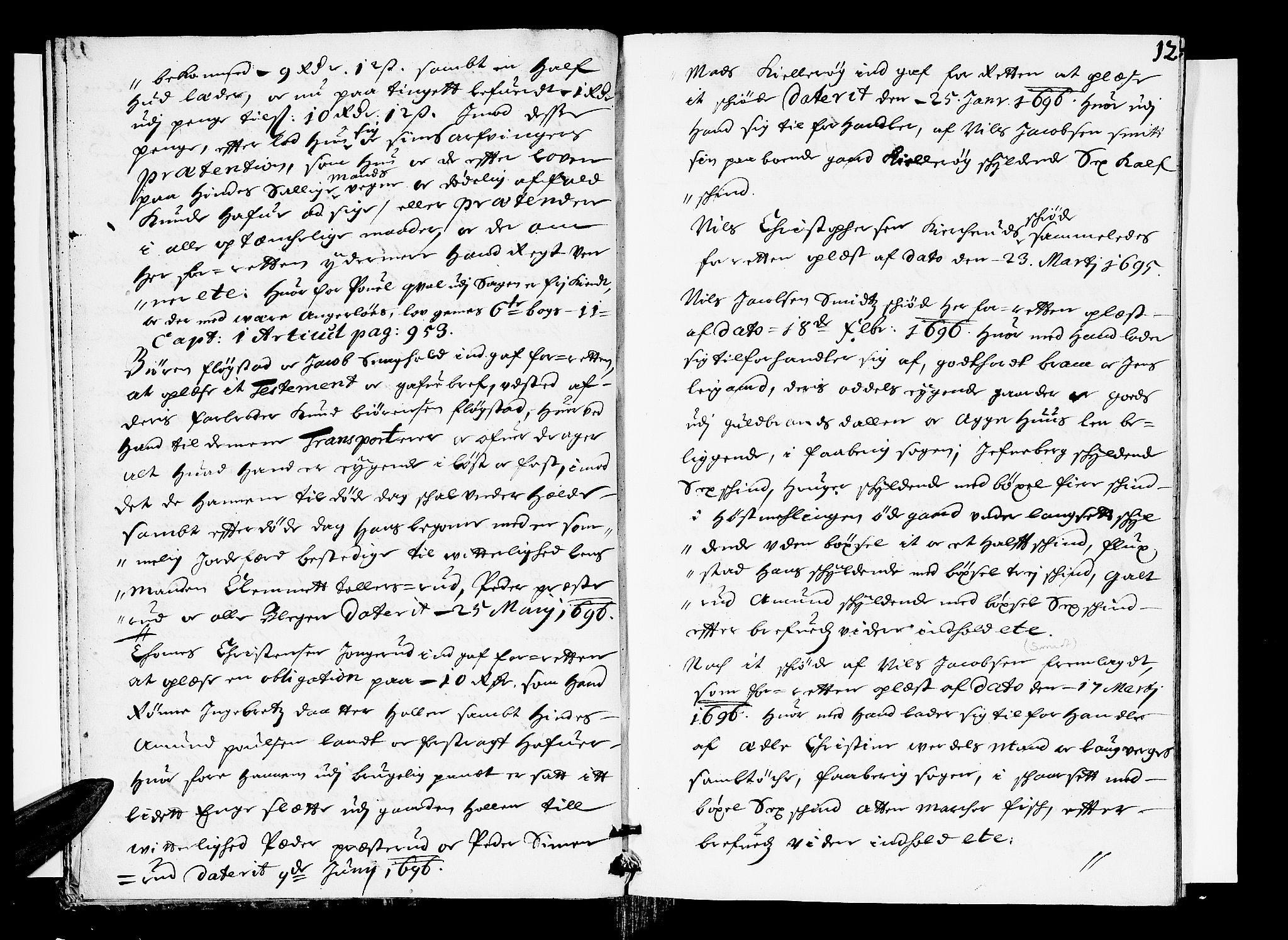 Sorenskriverier i Gudbrandsdalen, AV/SAH-TING-036/G/Gb/Gbb/L0019: Tingbok - Sør-Gudbrandsdal, 1696, p. 11b-12a