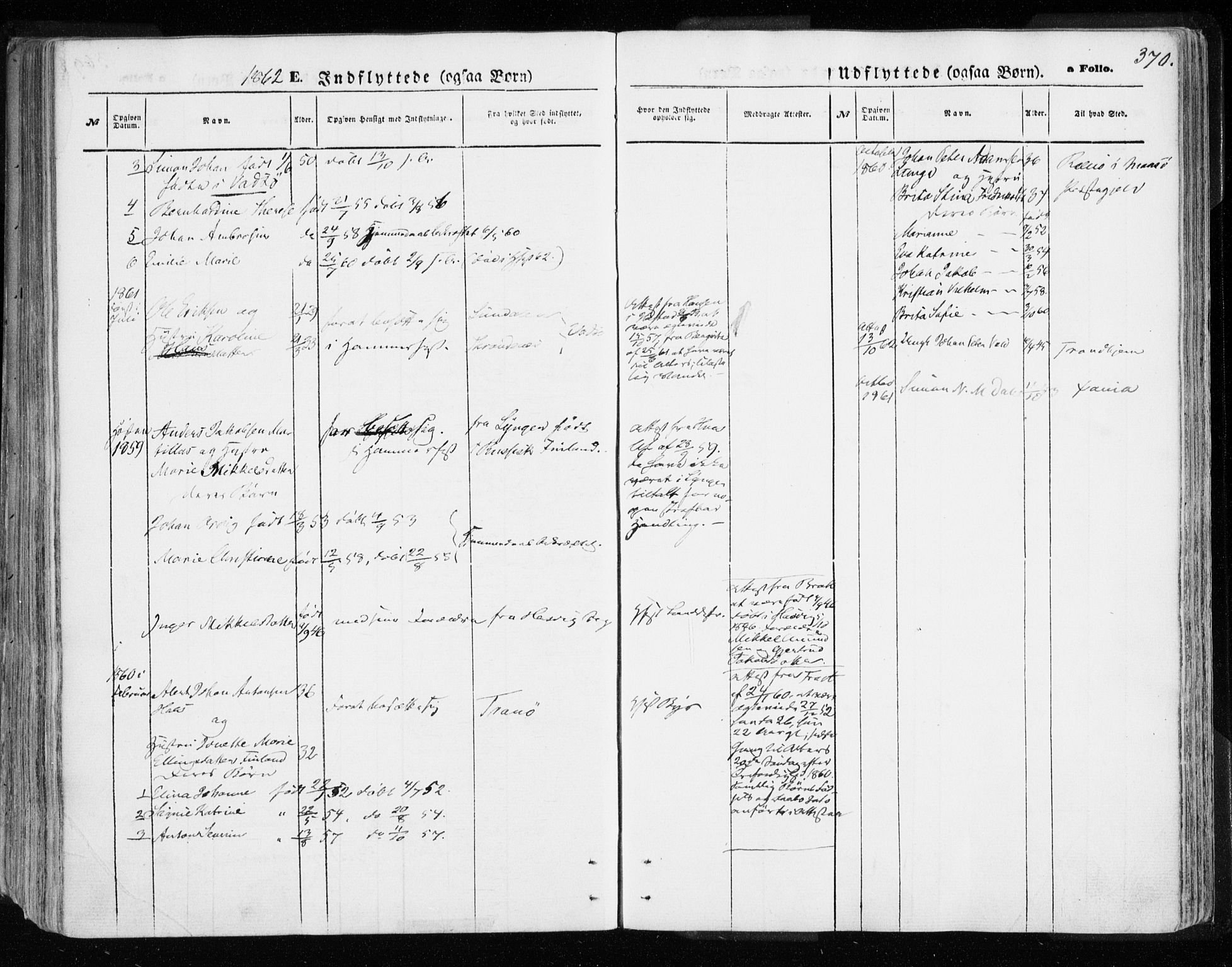 Hammerfest sokneprestkontor, SATØ/S-1347/H/Ha/L0005.kirke: Parish register (official) no. 5, 1857-1869, p. 370