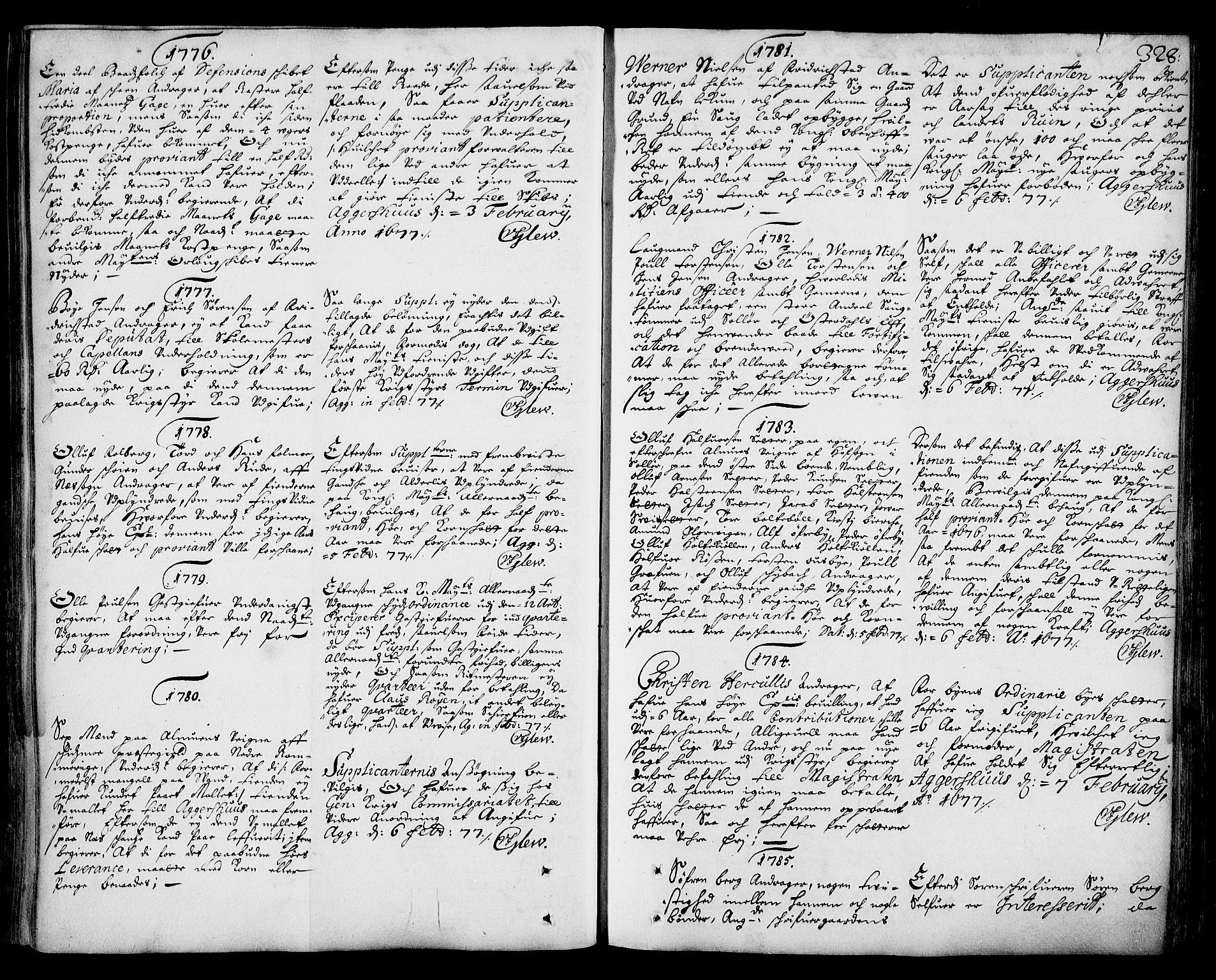 Stattholderembetet 1572-1771, AV/RA-EA-2870/Ad/L0003: Supplikasjons- og resolusjonsprotokoll, 1671-1682, p. 327b-328a