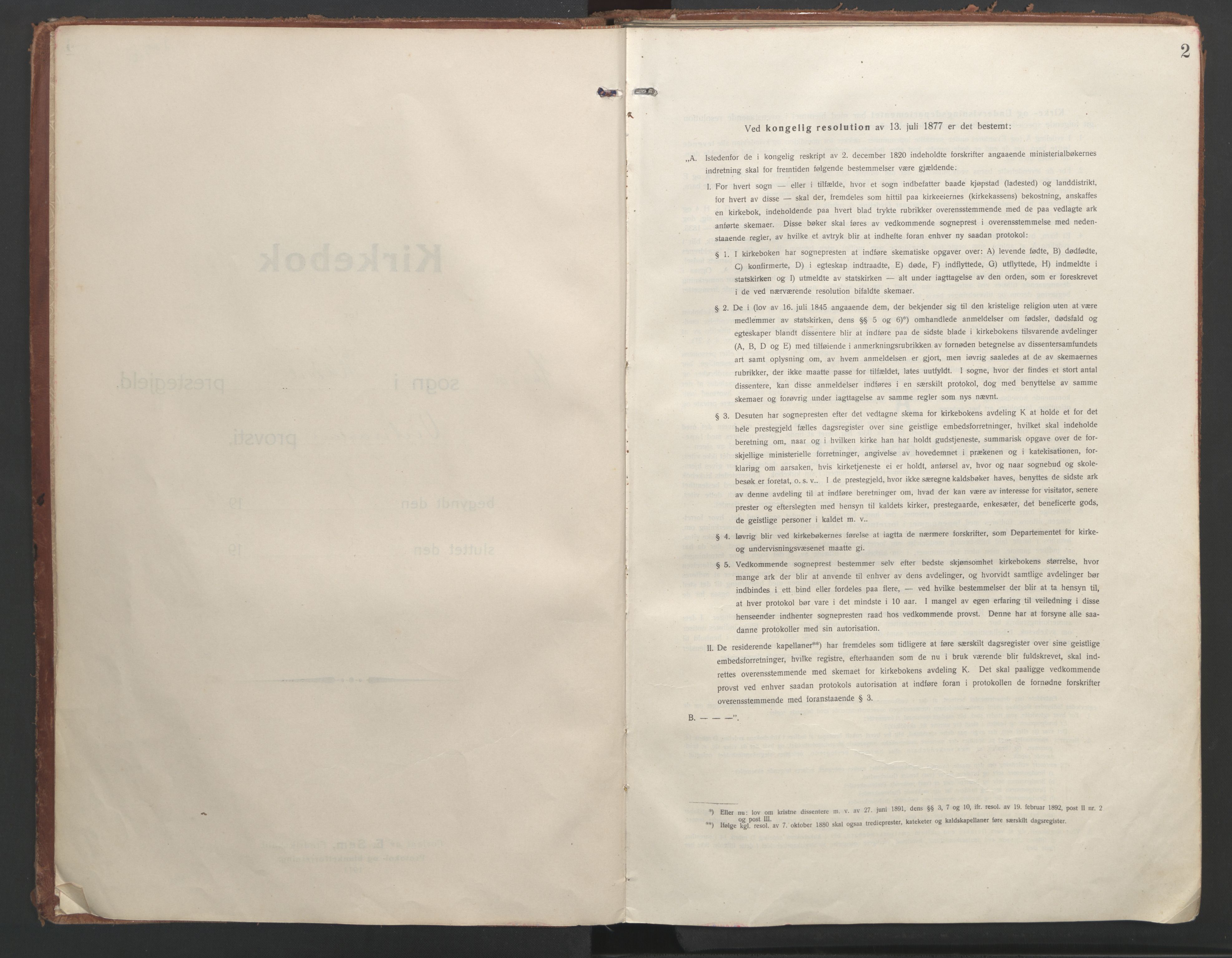 Ministerialprotokoller, klokkerbøker og fødselsregistre - Nordland, SAT/A-1459/888/L1250: Parish register (official) no. 888A16, 1913-1925, p. 2