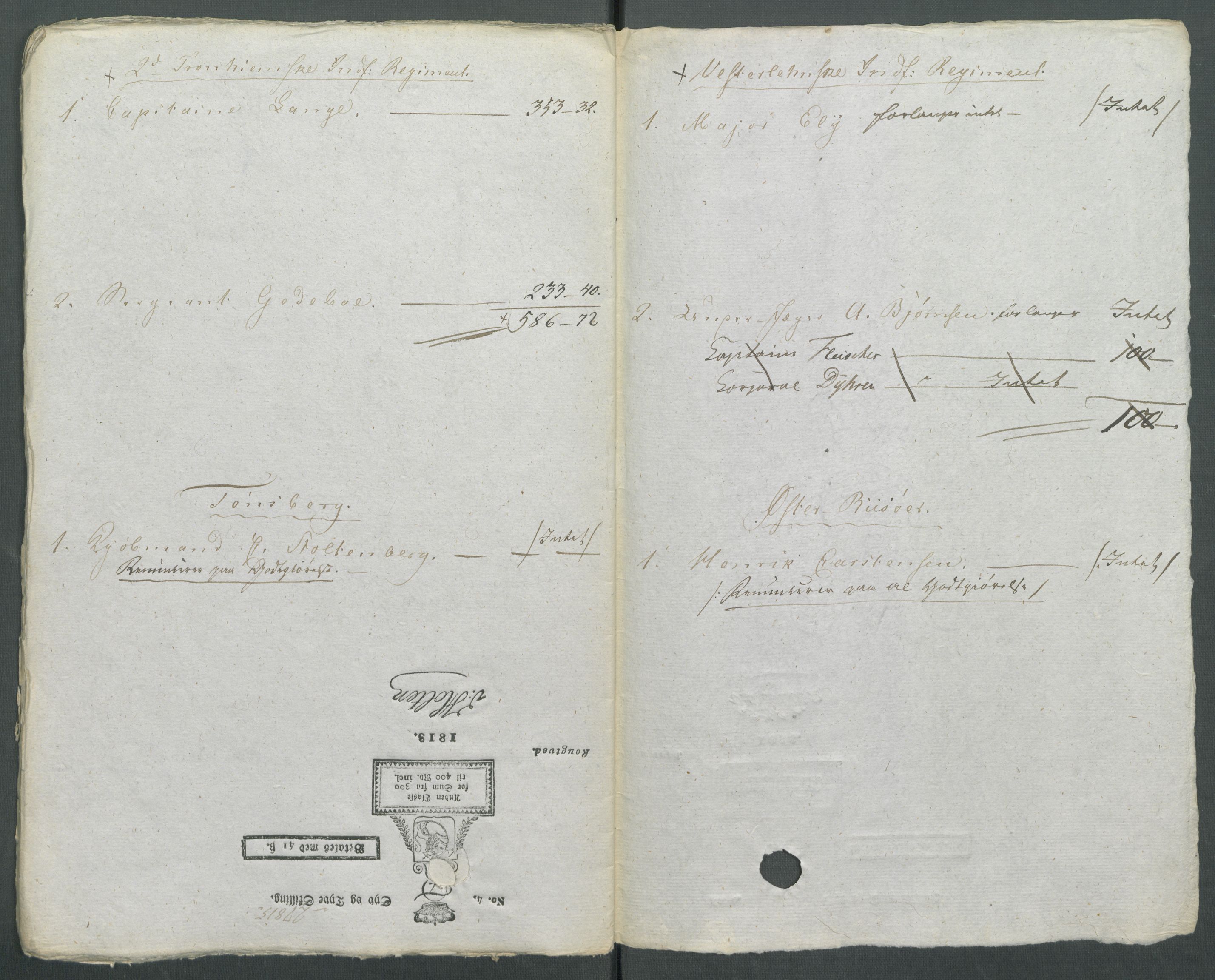 5. departement for finans-, handels- og tollfaget, AV/RA-S-3893/C/Cb/L0014: Regninger fra Riksforsamlingens deputerede, 1814, p. 55