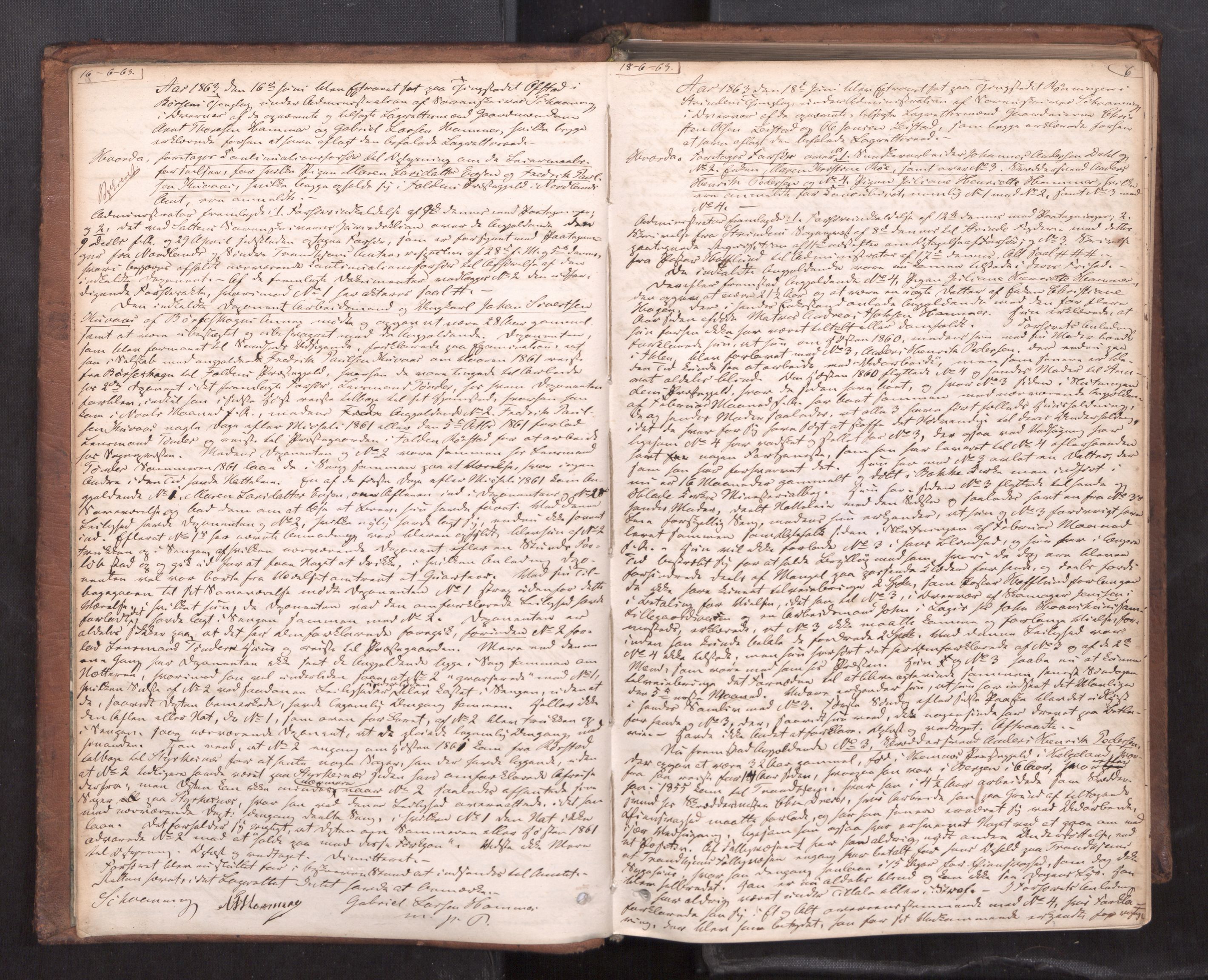 Strinda og Selbu sorenskriveri, AV/SAT-A-0015/1/1B/L0011: Ekstrarettsprot. 9, 1863-1873, p. 5b-6a