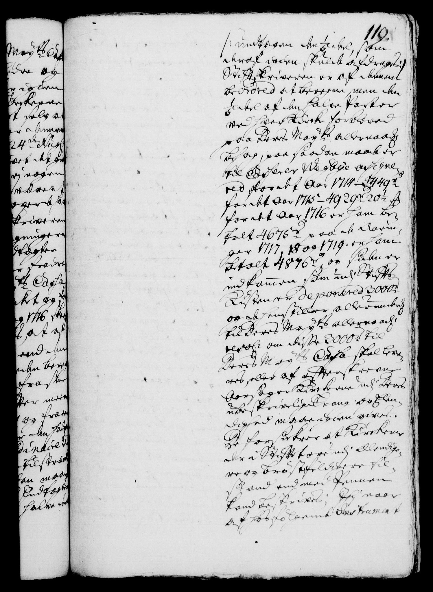 Rentekammeret, Kammerkanselliet, RA/EA-3111/G/Gh/Gha/L0003: Norsk ekstraktmemorialprotokoll, sak. 600-765 (merket RK 53.48), 1720-1721, p. 119