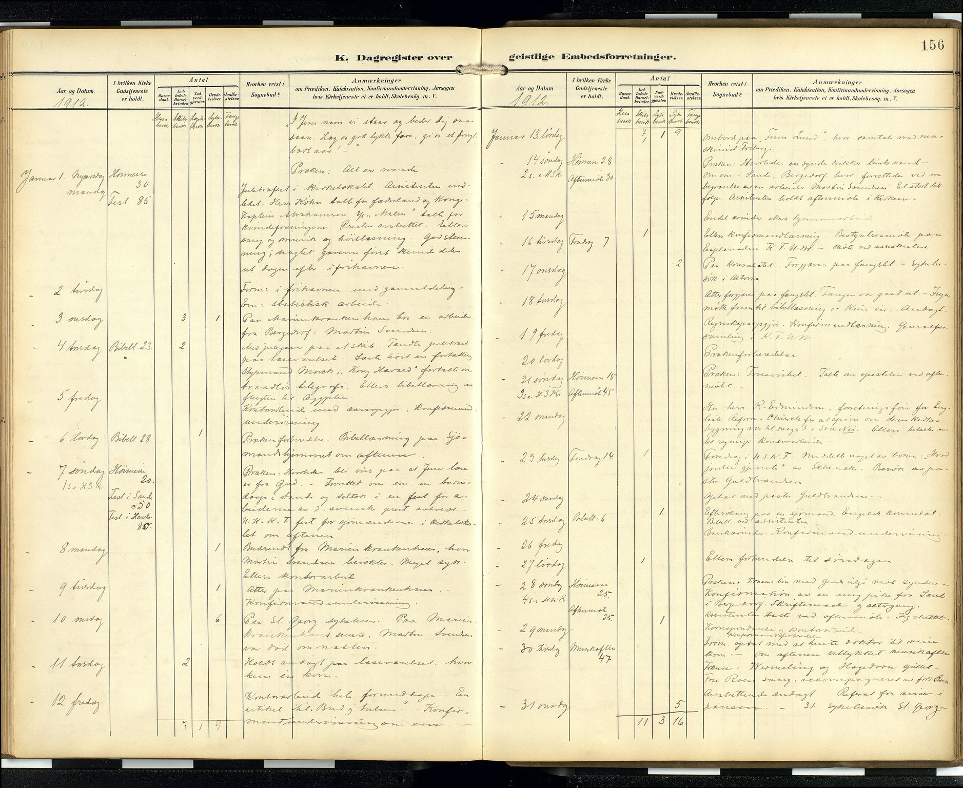 Den norske sjømannsmisjon i utlandet/Hamburg, AV/SAB-SAB/PA-0107/H/Ha/L0001: Parish register (official) no. A 1, 1907-1951, p. 155b-156a