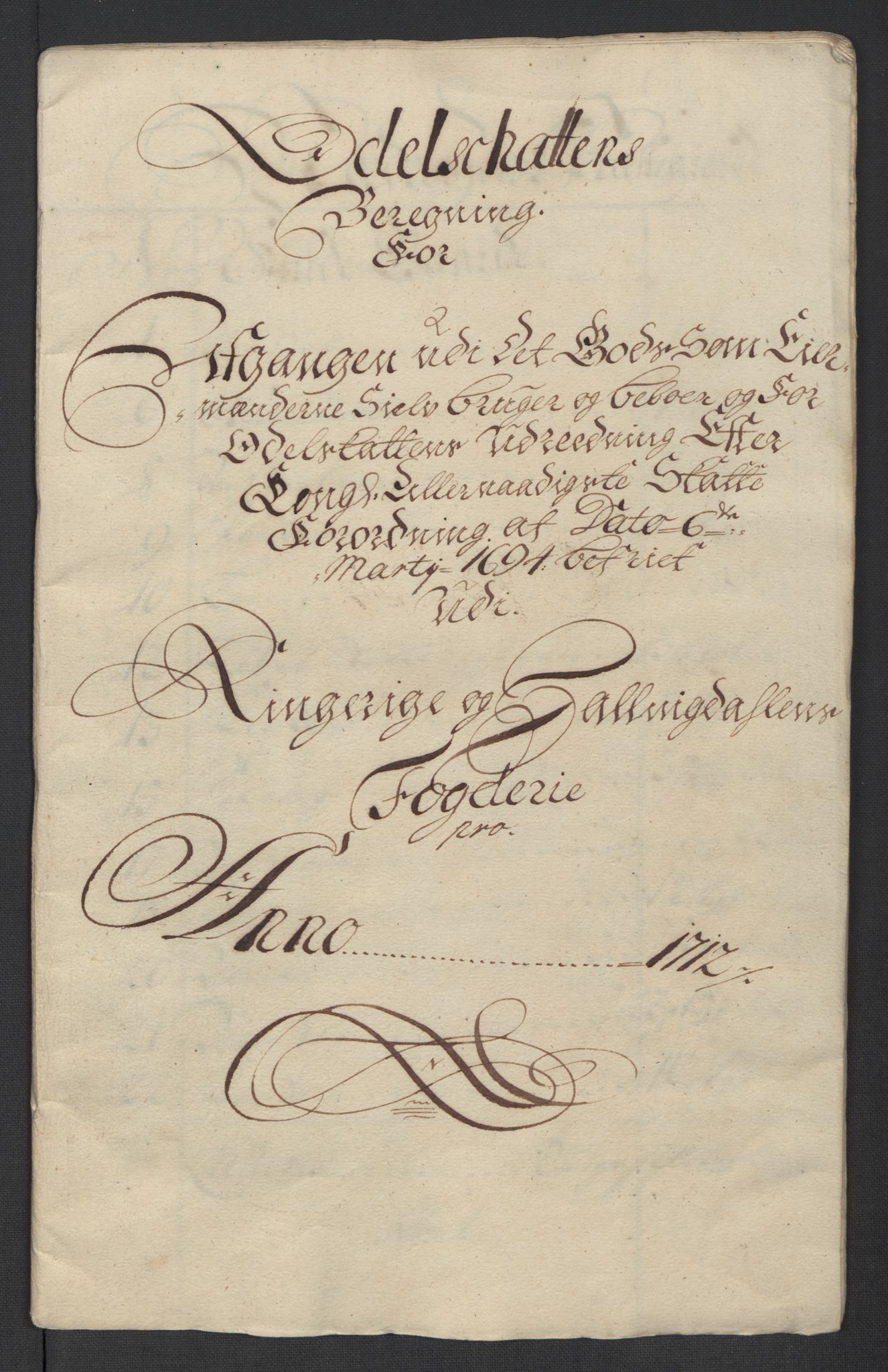 Rentekammeret inntil 1814, Reviderte regnskaper, Fogderegnskap, RA/EA-4092/R23/L1470: Fogderegnskap Ringerike og Hallingdal, 1712, p. 183