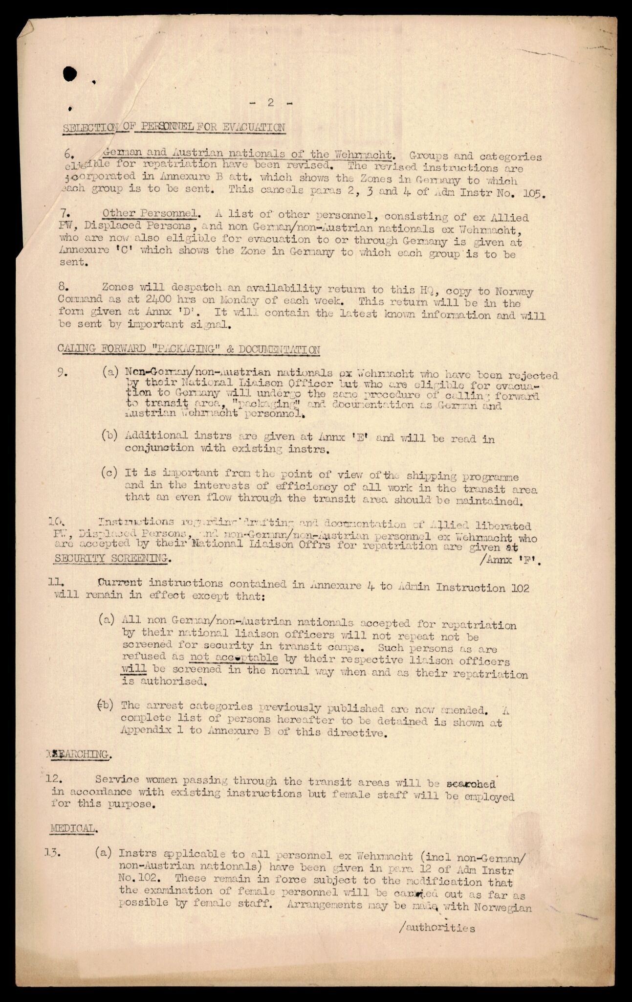 Forsvarets Overkommando. 2 kontor. Arkiv 11.4. Spredte tyske arkivsaker, AV/RA-RAFA-7031/D/Dar/Darc/L0015: FO.II, 1945-1946, p. 4