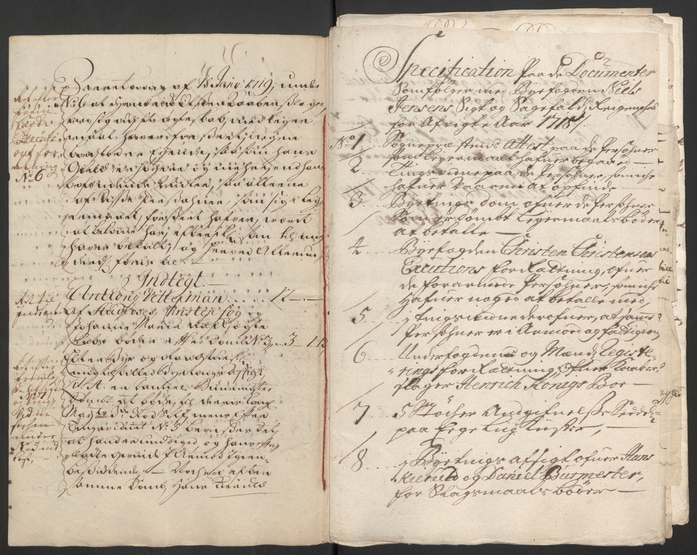 Rentekammeret inntil 1814, Reviderte regnskaper, Byregnskaper, AV/RA-EA-4066/R/Rm/L0285: [M18] Sikt og sakefall, 1681-1718, p. 571