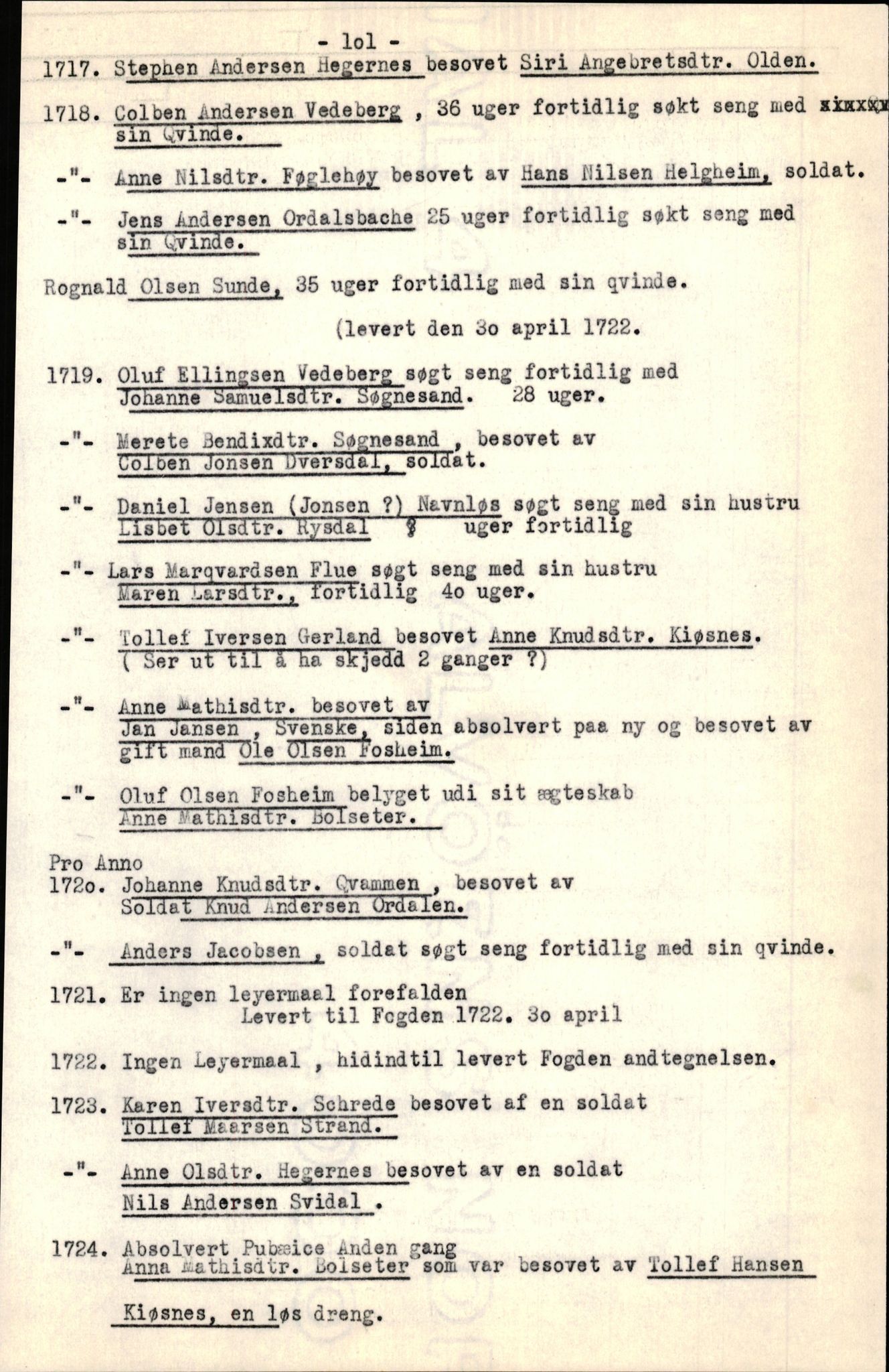 Samling av fulltekstavskrifter, SAB/FULLTEKST/B/14/0005: Jølster sokneprestembete, ministerialbok nr. A 1, 1696-1728, p. 103