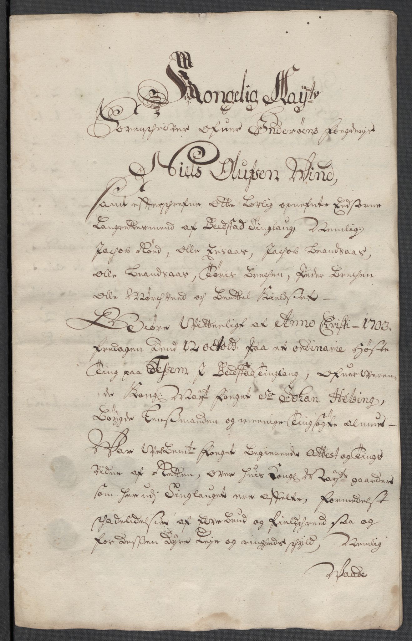 Rentekammeret inntil 1814, Reviderte regnskaper, Fogderegnskap, AV/RA-EA-4092/R63/L4313: Fogderegnskap Inderøy, 1703-1704, p. 304