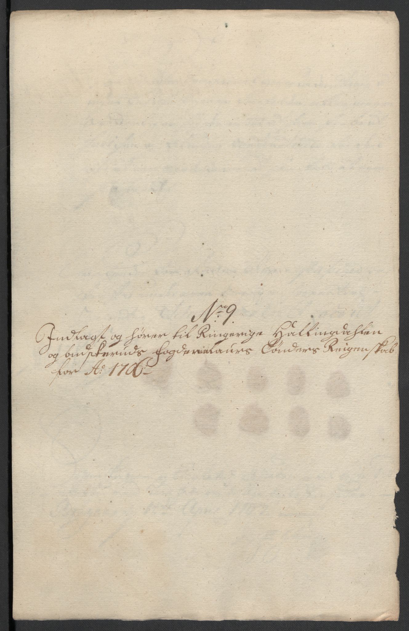 Rentekammeret inntil 1814, Reviderte regnskaper, Fogderegnskap, AV/RA-EA-4092/R22/L1465: Fogderegnskap Ringerike, Hallingdal og Buskerud, 1706, p. 187