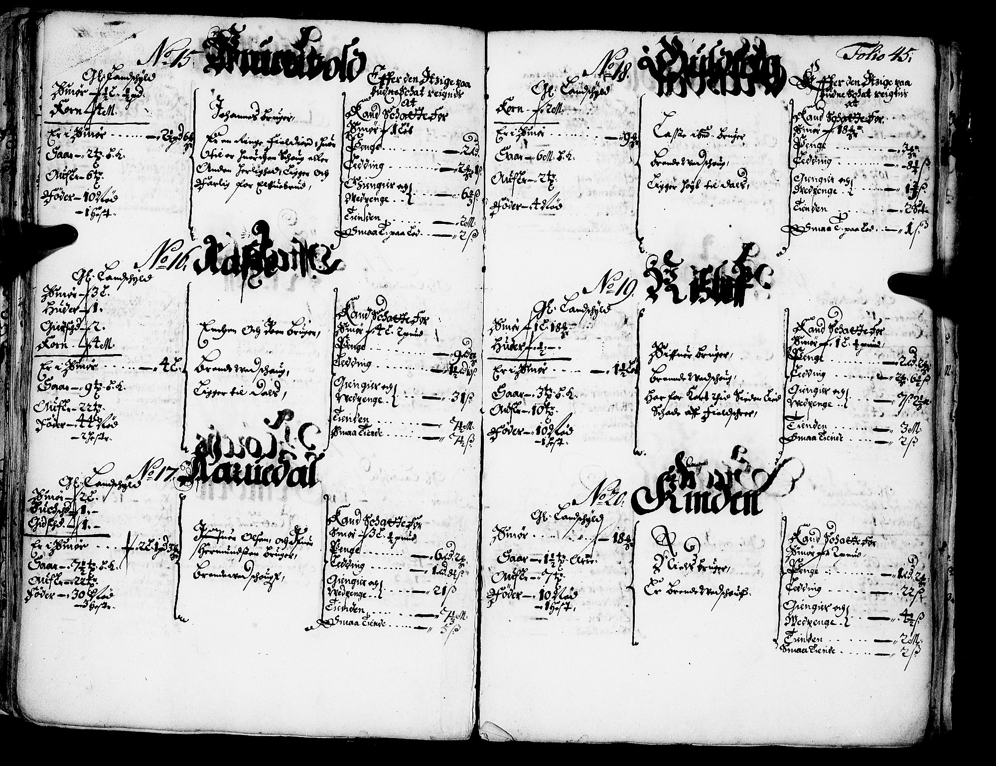 Rentekammeret inntil 1814, Realistisk ordnet avdeling, AV/RA-EA-4070/N/Nb/Nba/L0042: Ytre Sogn fogderi, 1667, p. 44b-45a