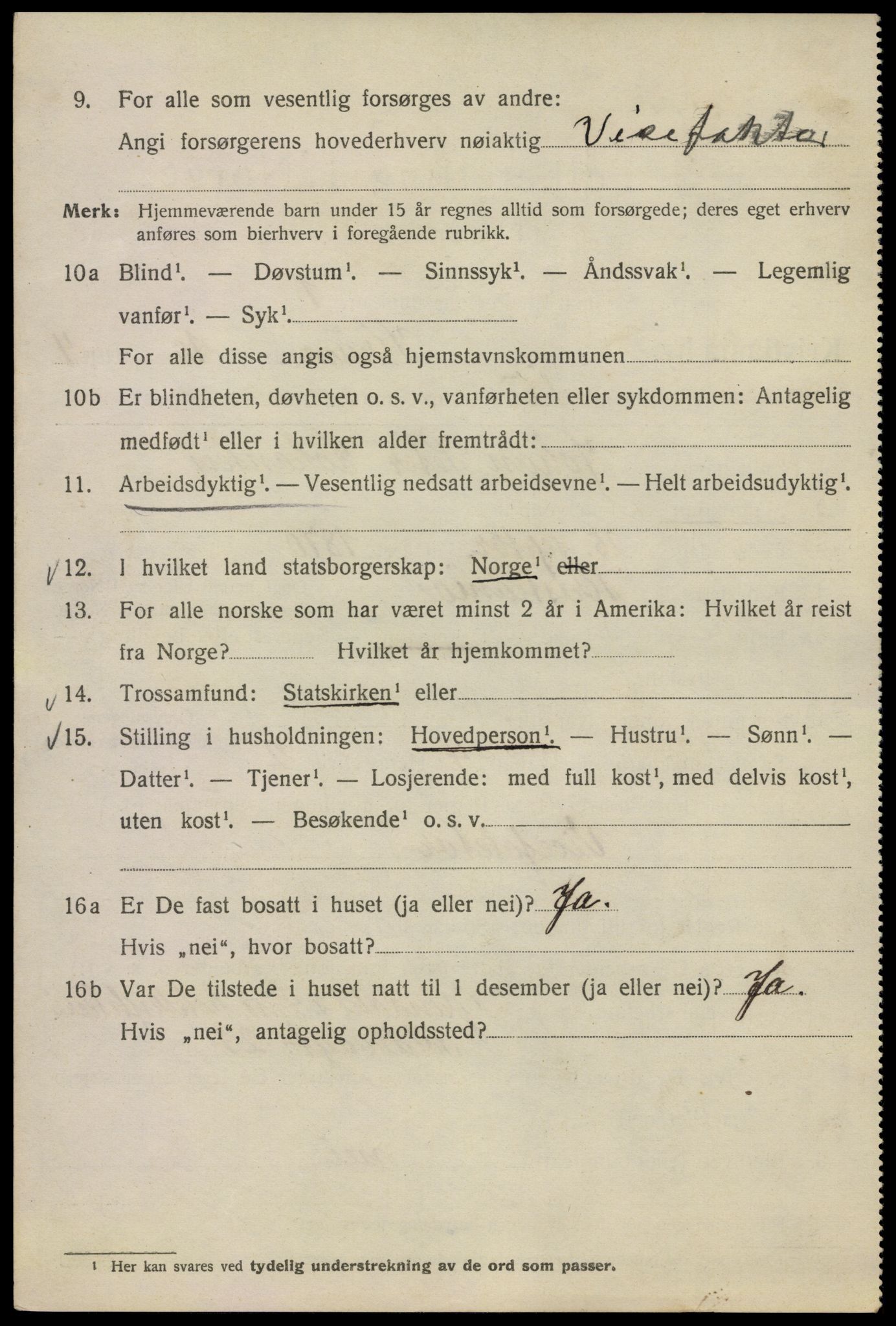 SAO, 1920 census for Kristiania, 1920, p. 354326