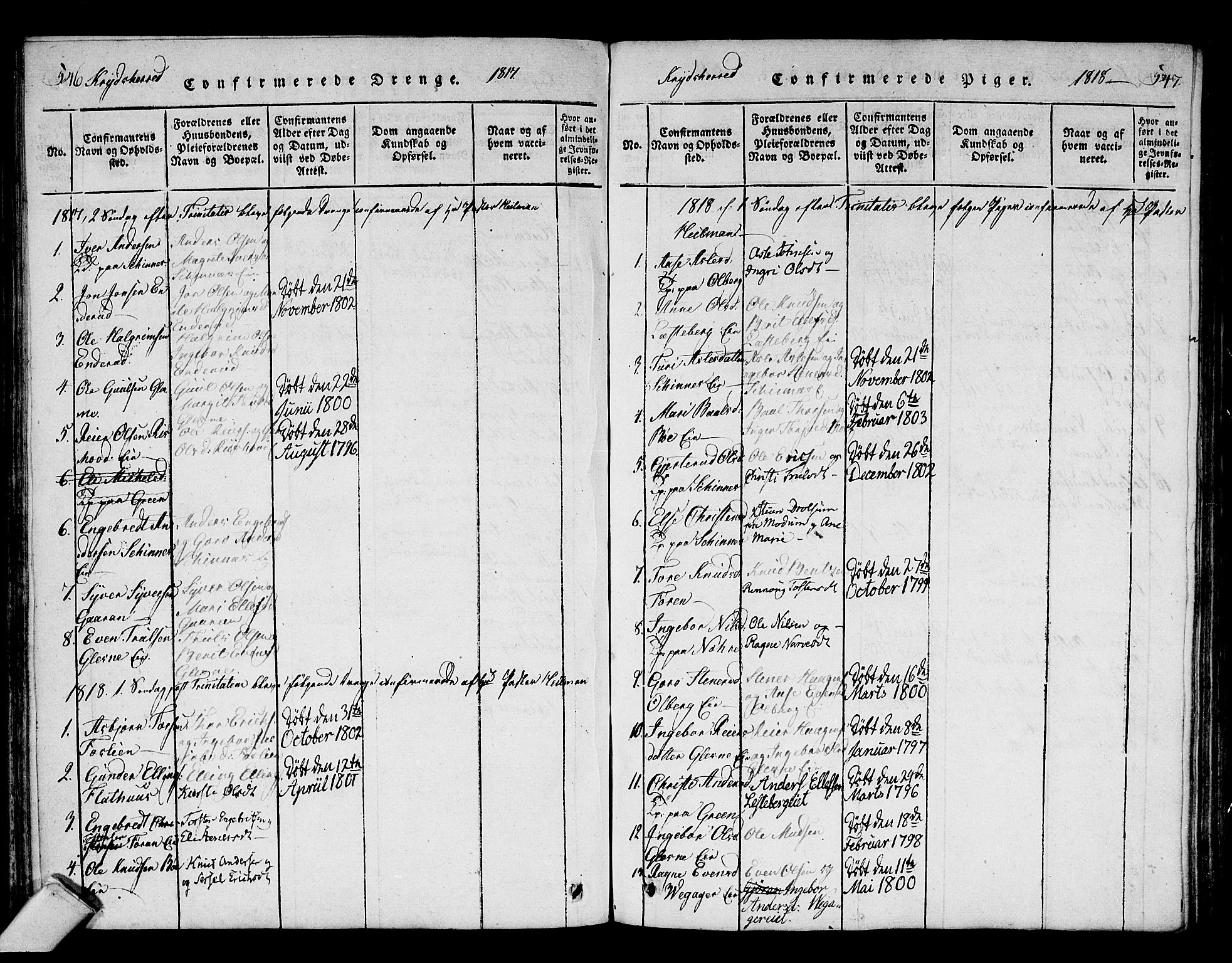 Sigdal kirkebøker, AV/SAKO-A-245/F/Fa/L0005: Parish register (official) no. I 5 /3, 1815-1829, p. 546-547